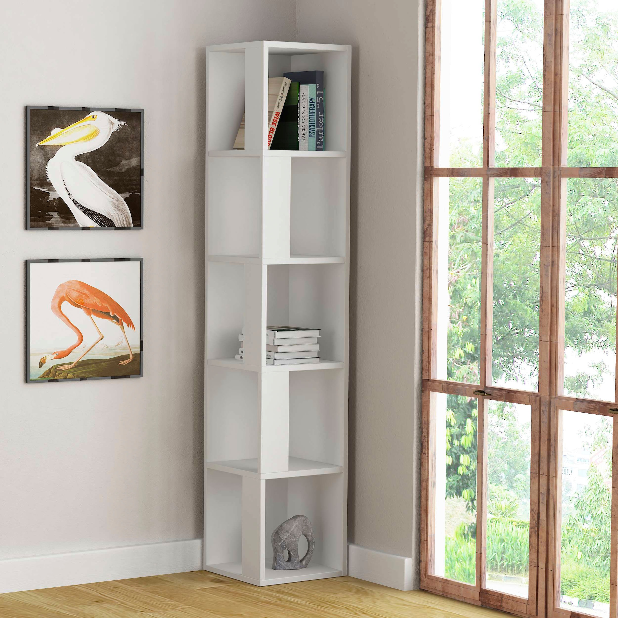 Decortie Bücherregal »Piano Bücherregal«, (Packung), Leichte Montage, Lagerung, Platzsparend