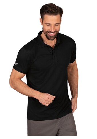 Poloshirt »TRIGEMA Poloshirt aus Polyester mit Knopfleiste«, (1 tlg.)