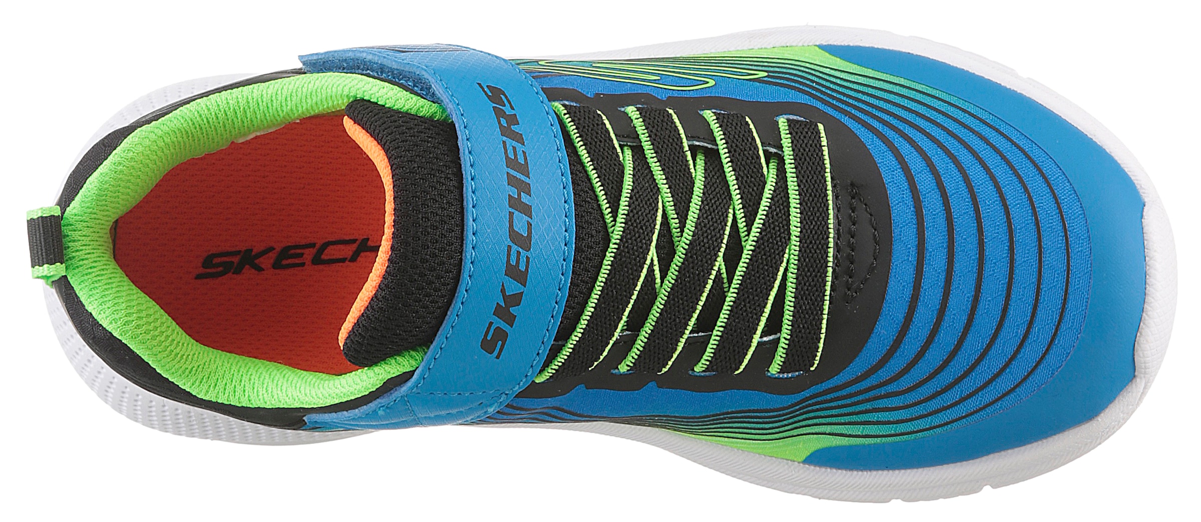 Skechers Kids Sneaker »MICROSPEC ADVANCE«, Freizeitschuh mit Klettverschluss, Größenschablone zum Download