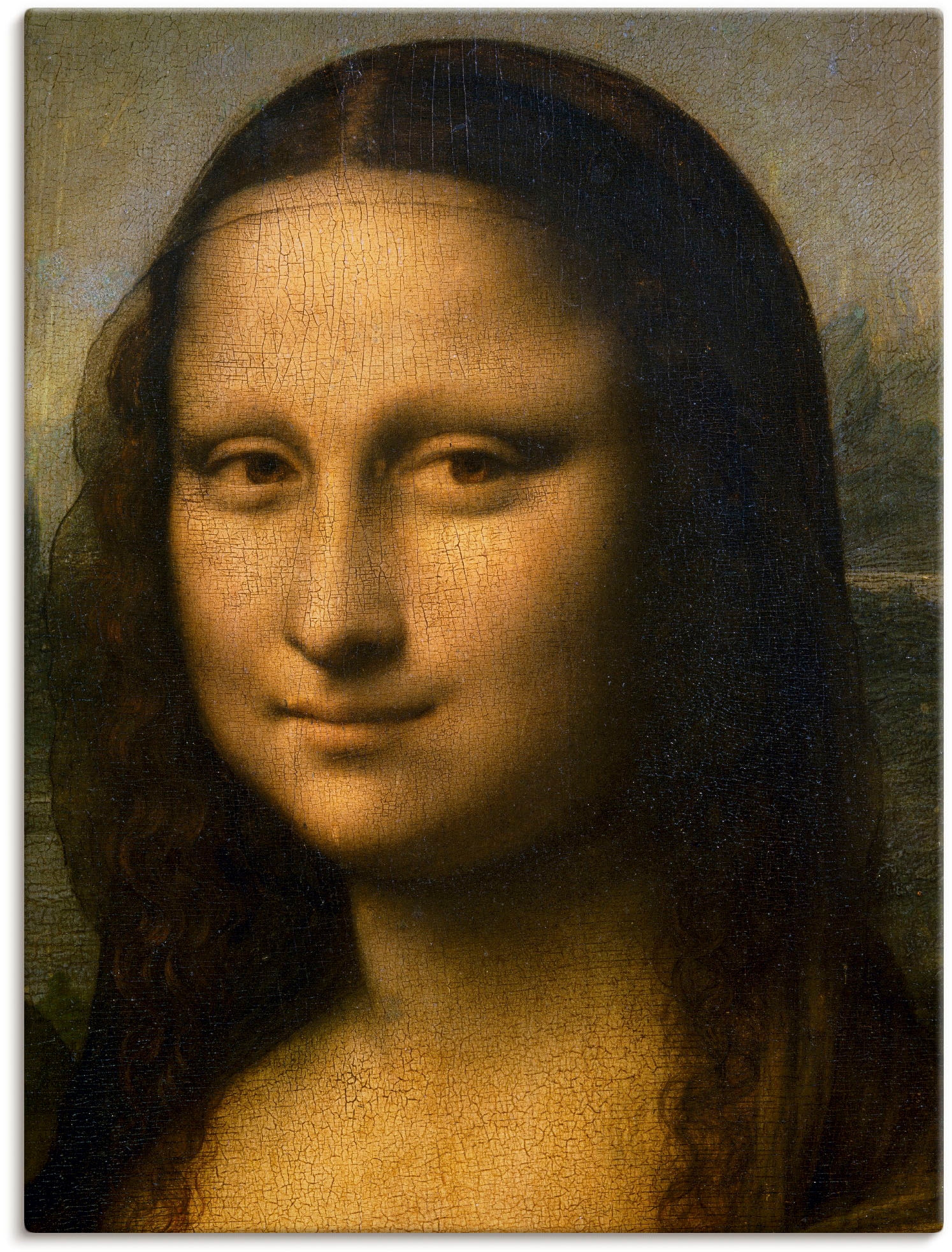 Artland Wandbild »Mona Lisa. Detail Kopf. 1503-1506«, Frau, (1 St.), als  Leinwandbild, Wandaufkleber oder Poster in versch. Größen auf Rechnung  kaufen