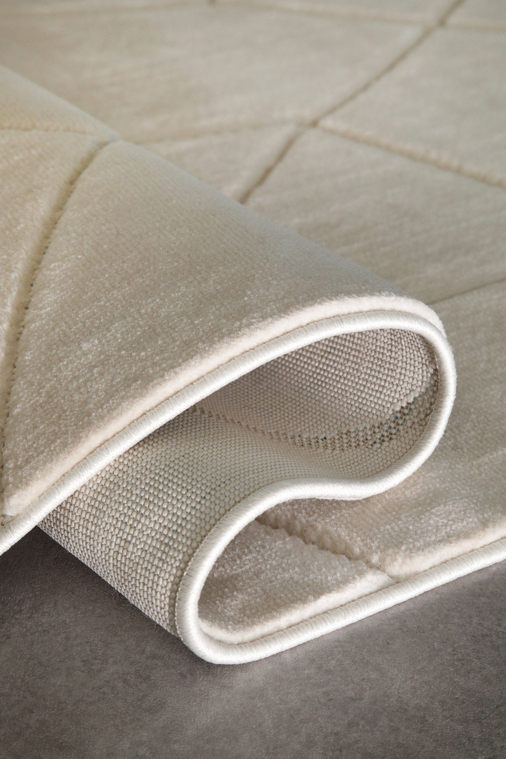 Wecon home Teppich »Unplugged, auch in quadratischer Form«, rechteckig, 10 mm Höhe, Kurzflor, Hoch Tief Struktur, gewebt, Wohnzimmer, Schlafzimmer, modern