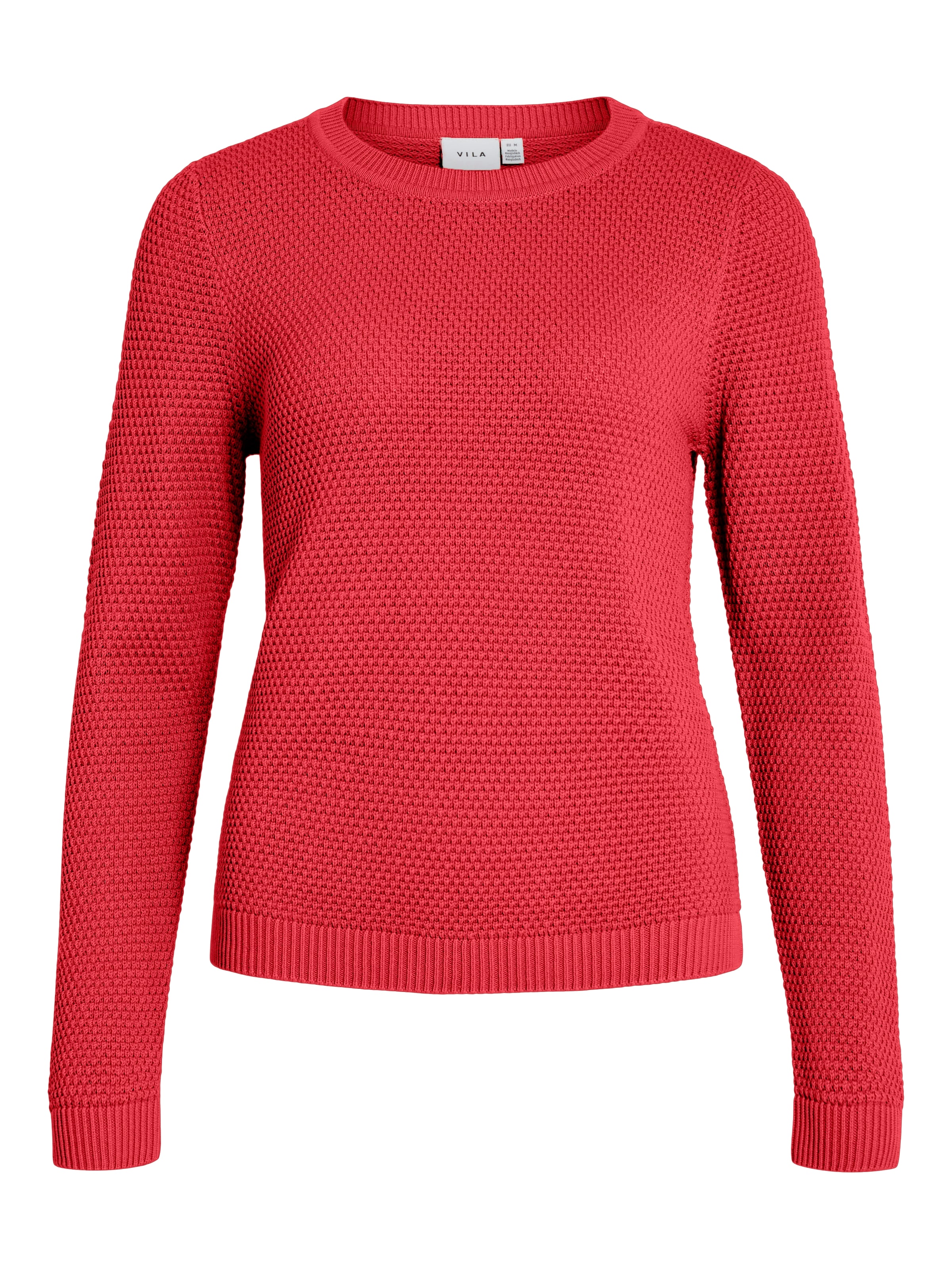 Vila Rundhalspullover »VIDALO O-NECK L/S KNIT TOP- NOOS« Baumwolle, regular fit