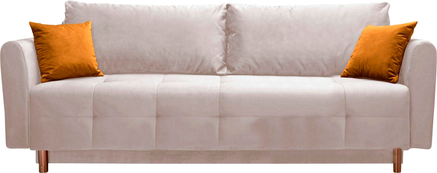 Home affaire Schlafsofa »Nordic« mit Federkern und Metallbeinen, Steppung i günstig online kaufen