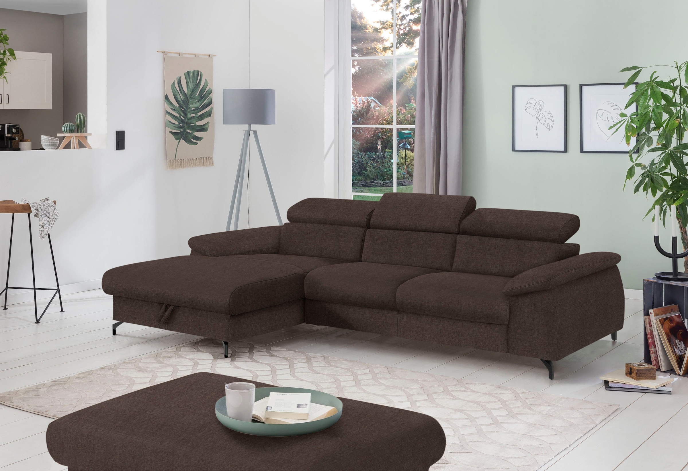 COTTA Polstergarnitur »Komaris L-Form«, (Set), Set bestehend aus: Ecksofa m günstig online kaufen