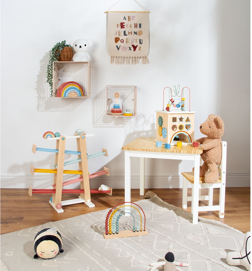Pinolino® Lernspielzeug »Abakus-Regenbogen - Ruby«, aus Holz; FSC®- schützt Wald - weltweit