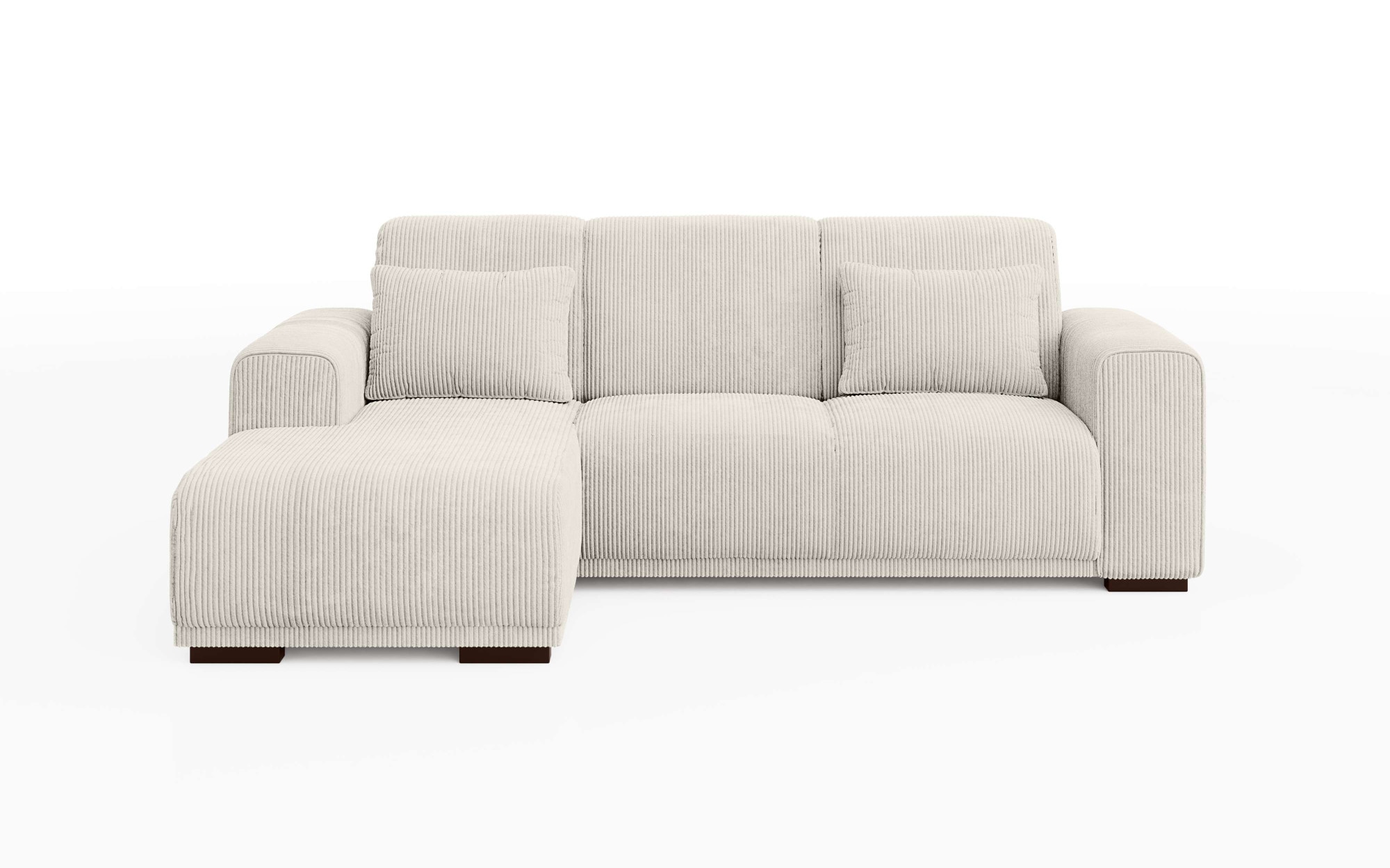 Home affaire Ecksofa »BORNHOLM L-Form mit Recamiere, Maße B/T/H: 234/162/85 cm«, Recamiere links oder rechts bestellbar, Wellenfederung, inkl. 2 Kissen