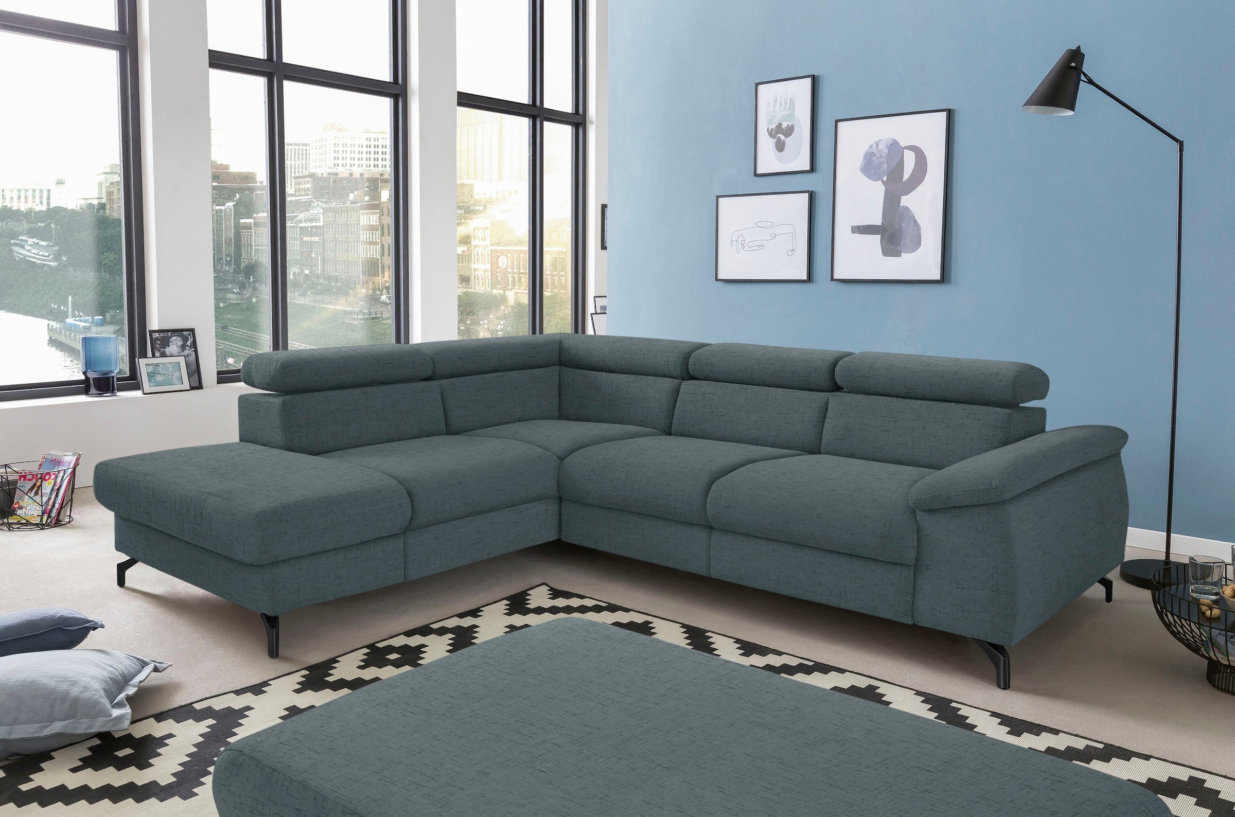 COTTA Polstergarnitur »Komaris L-Form«, (Set), Set bestehend aus: Ecksofa m günstig online kaufen