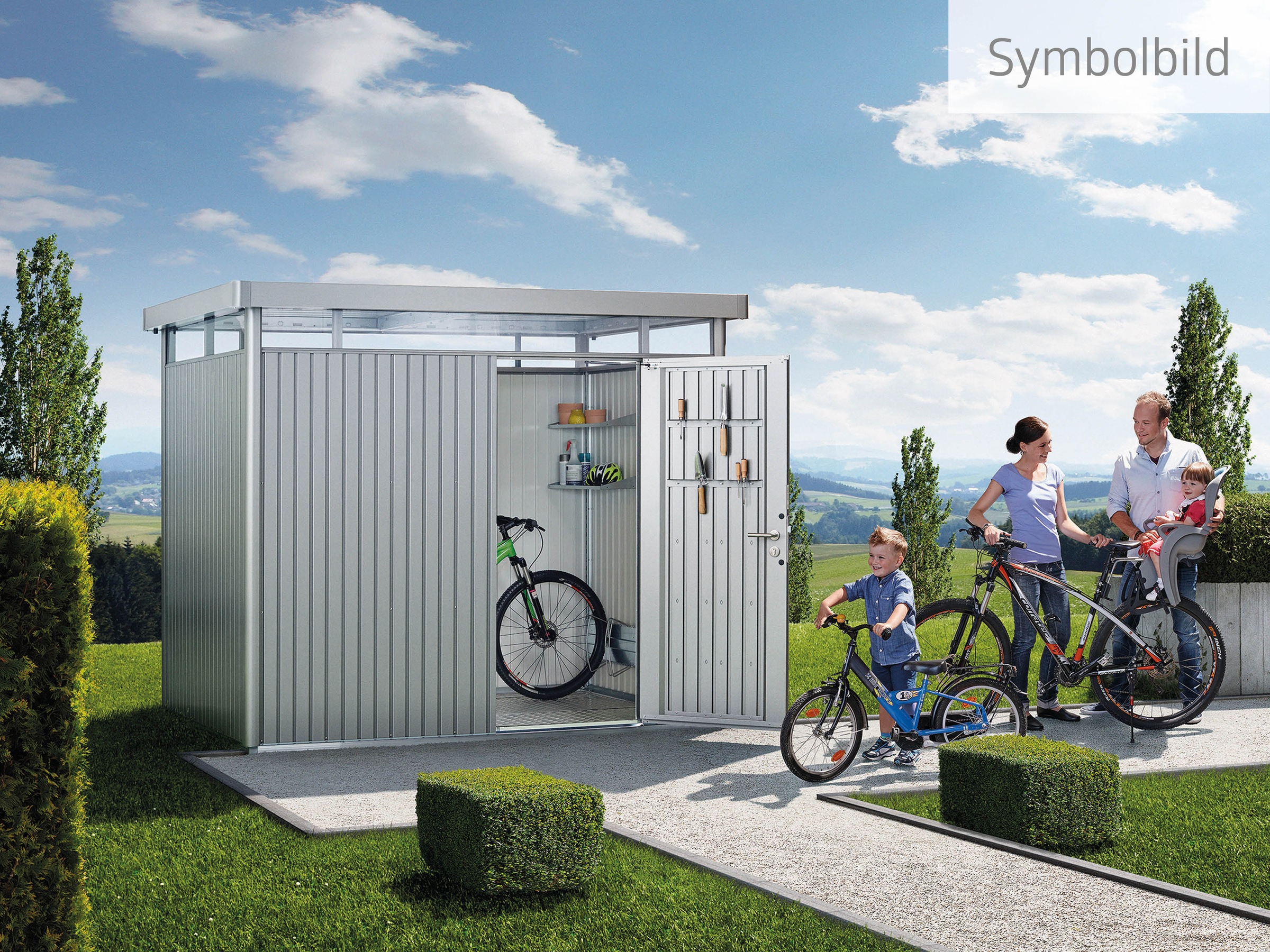 Biohort Gerätehaus »HIGHLINE Gr. H2, verschiedene Farben« stylisches Metall günstig online kaufen