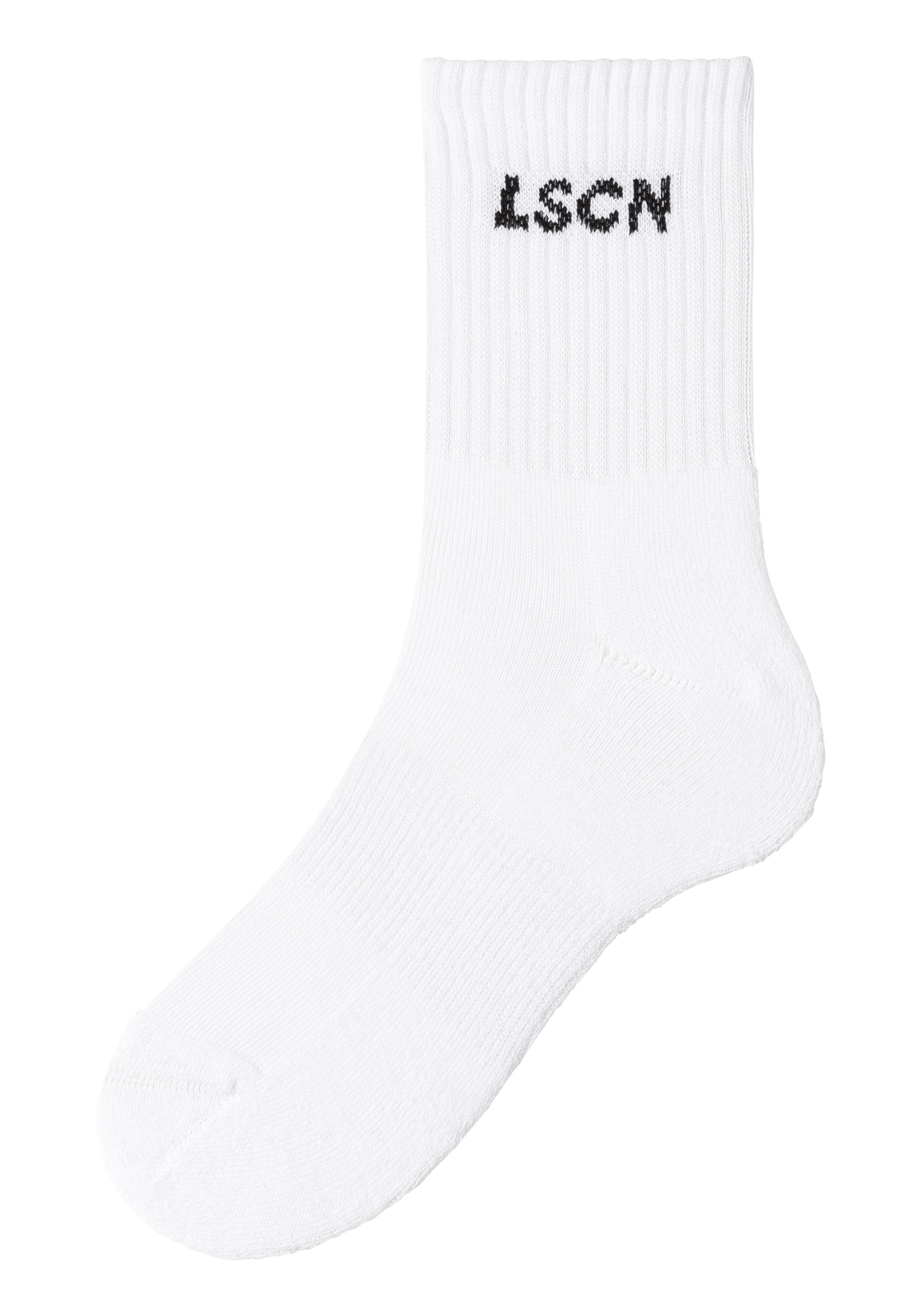 LSCN by LASCANA Tennissocken Packung, 2 Paar tlg. mit  Halbfußfrottee