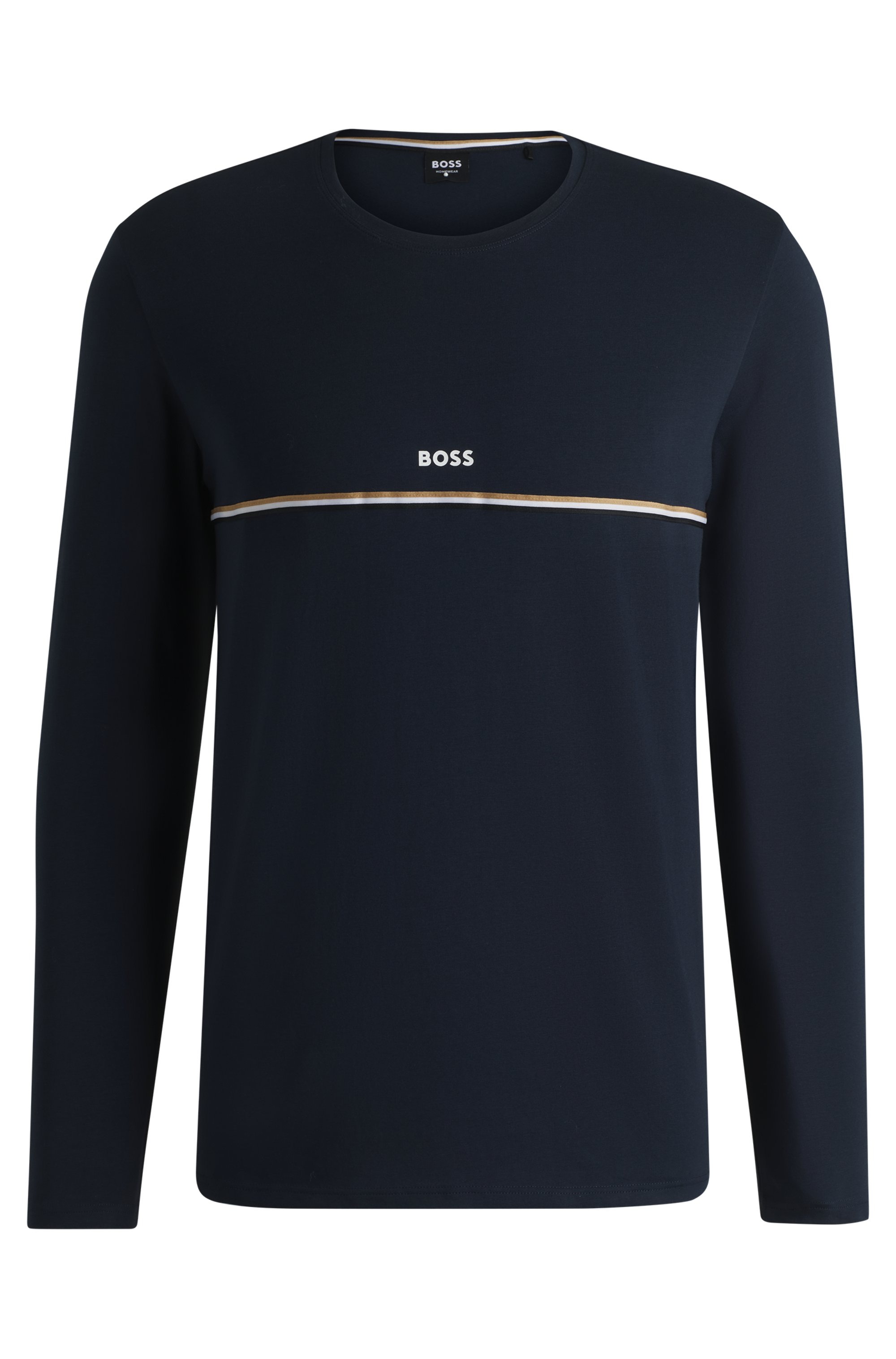 BOSS Pyjama »Unique LS-Shirt«, mit Rundhalsausschnitt
