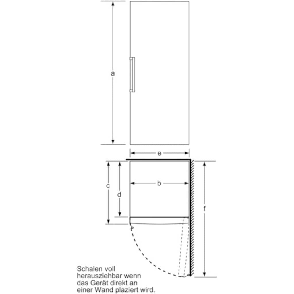BOSCH Gefrierschrank »GSN51DWDP«, 6, 161 cm hoch, 70 cm breit