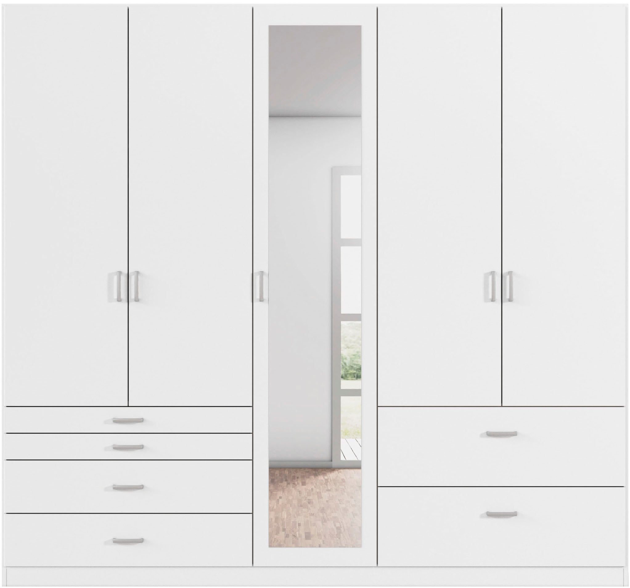 rauch Kleiderschrank »Kleiderschrank Schrank Garderobe Wäscheschrank WILDBERG« Breiten 226/271 cm, Höhen 210/229 cm,  mit 6 Schubladen, obere Schublade mit Holz-Einteilung MADE IN GERMANY