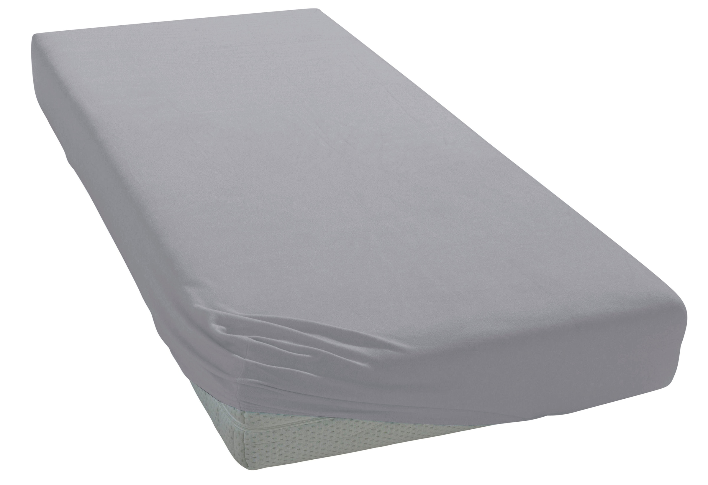 OTTO products Spannbettlaken »Big Stripe in Gr. 90x200, 140x200 oder 180x200 cm«, aus Bio-Baumwolle, für Matratzen bis 30 cm Höhe, Bettlaken