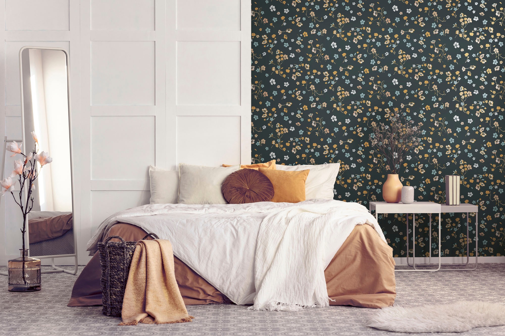 living walls Vliestapete »House of Turnowsky Designer Blumentapete«, matt, extravagant Kunst Floral verspielt