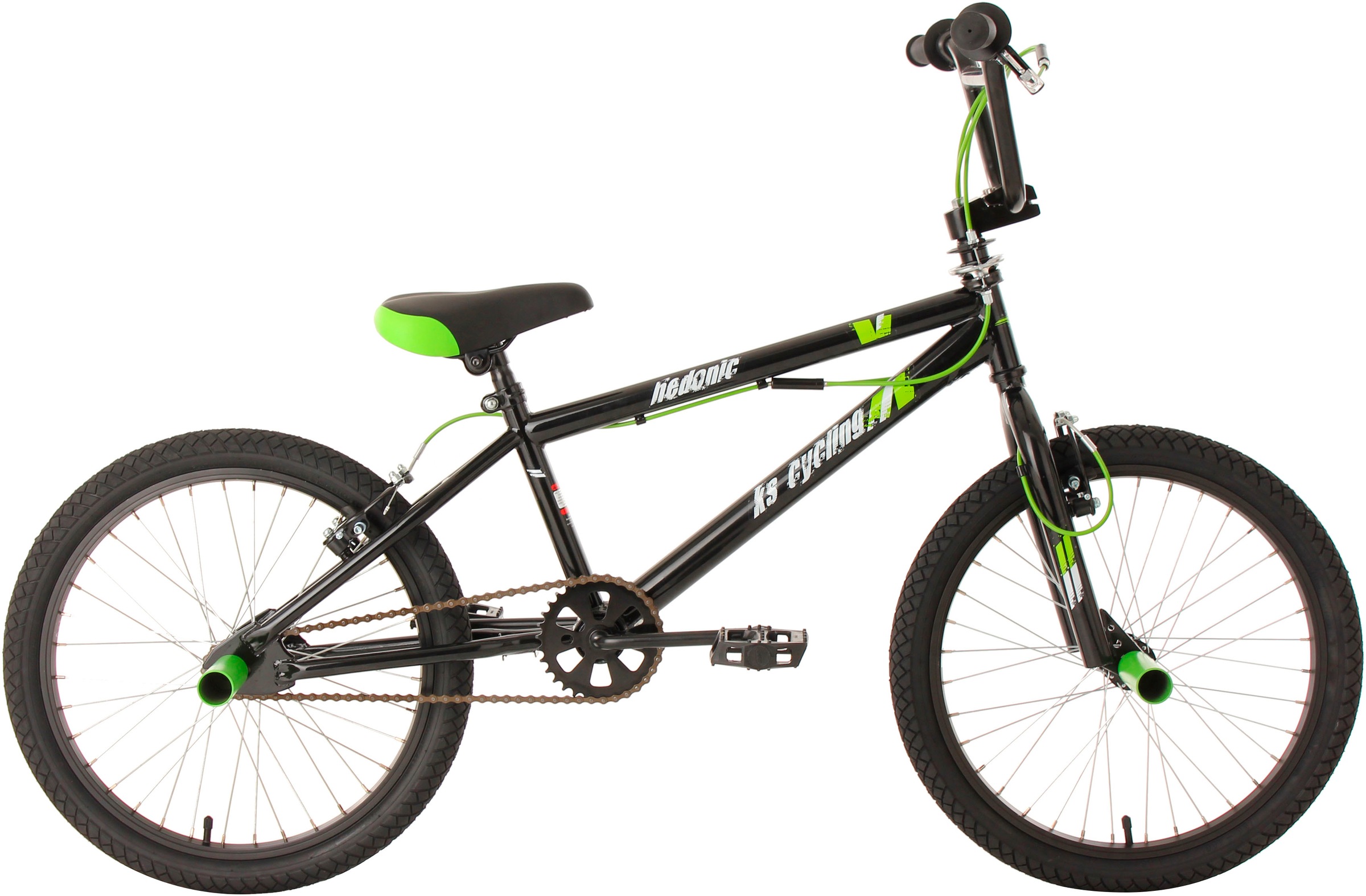 KS CYCLING BMX-Rad »Hedonic« 1 Gang ohne Schaltung schwarz+schwarz