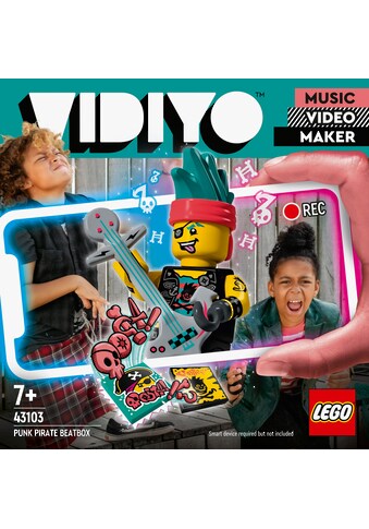 LEGO® Konstruktionsspielsteine »Punk Pirate BeatBox (43103), LEGO® VIDIYO™«, (73 St.),... kaufen