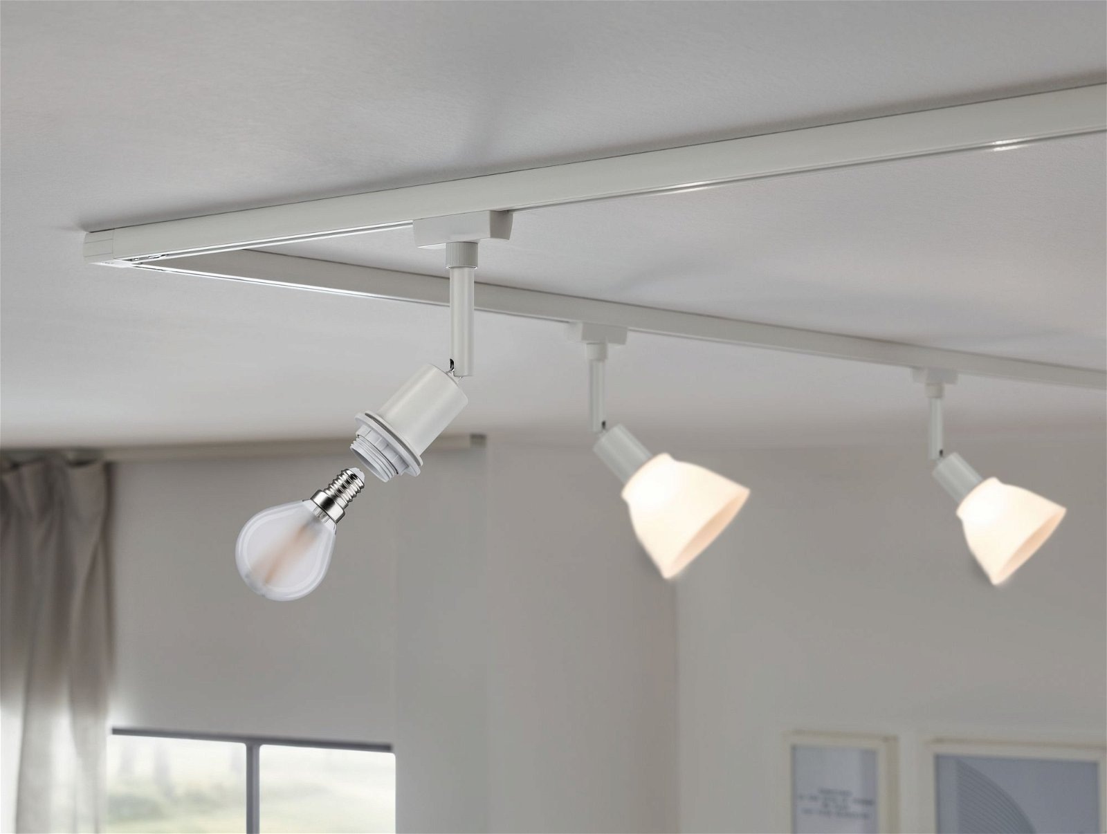 Paulmann Schienensystem-Leuchten »URail Schienenspot DecoSystems Basic E14 max. 20W 230V«, Einzelspot, dimmbar