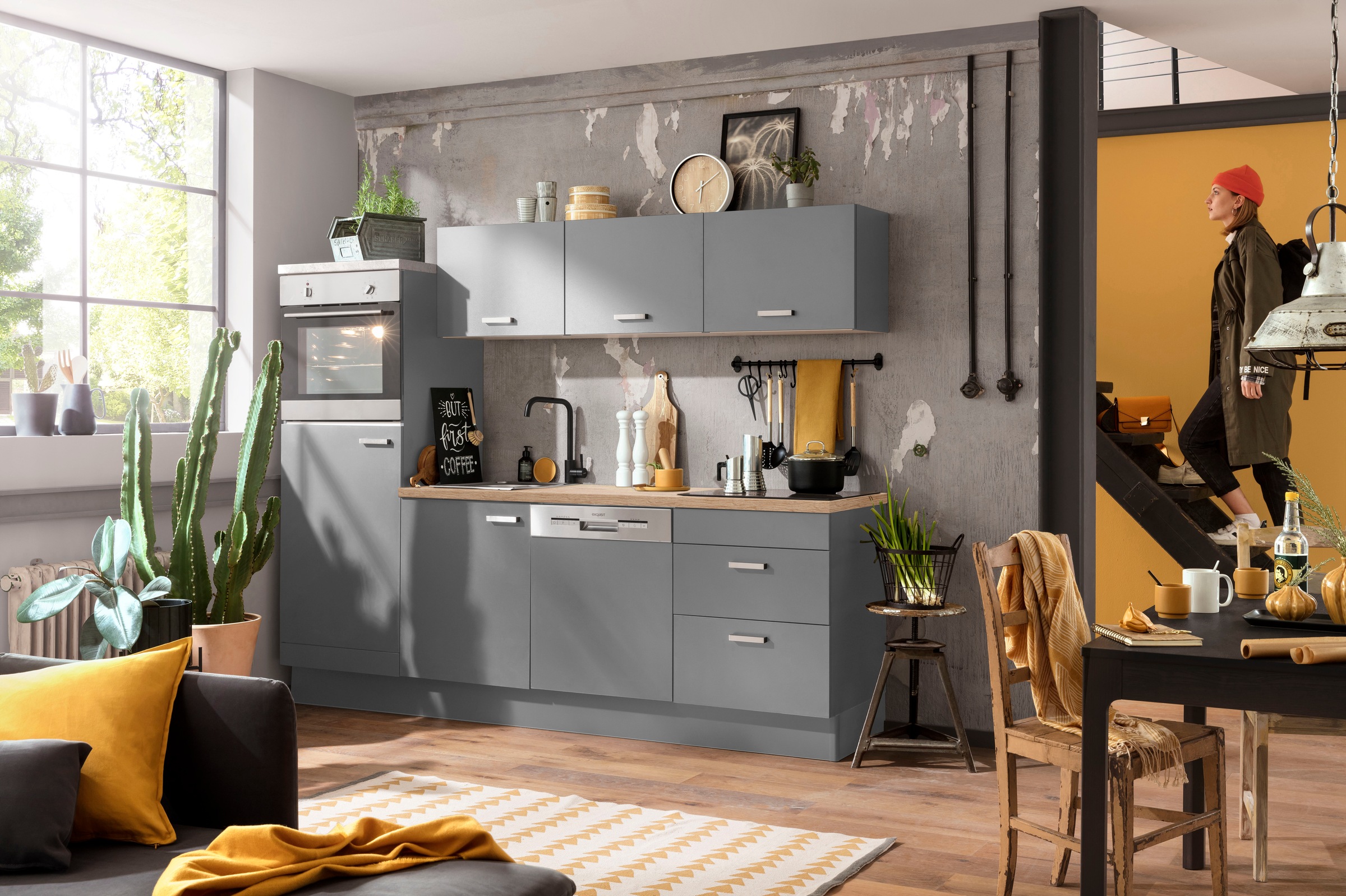 OPTIFIT Küchenzeile »Parma«, mit E-Geräten, Breite 240 cm günstig online kaufen