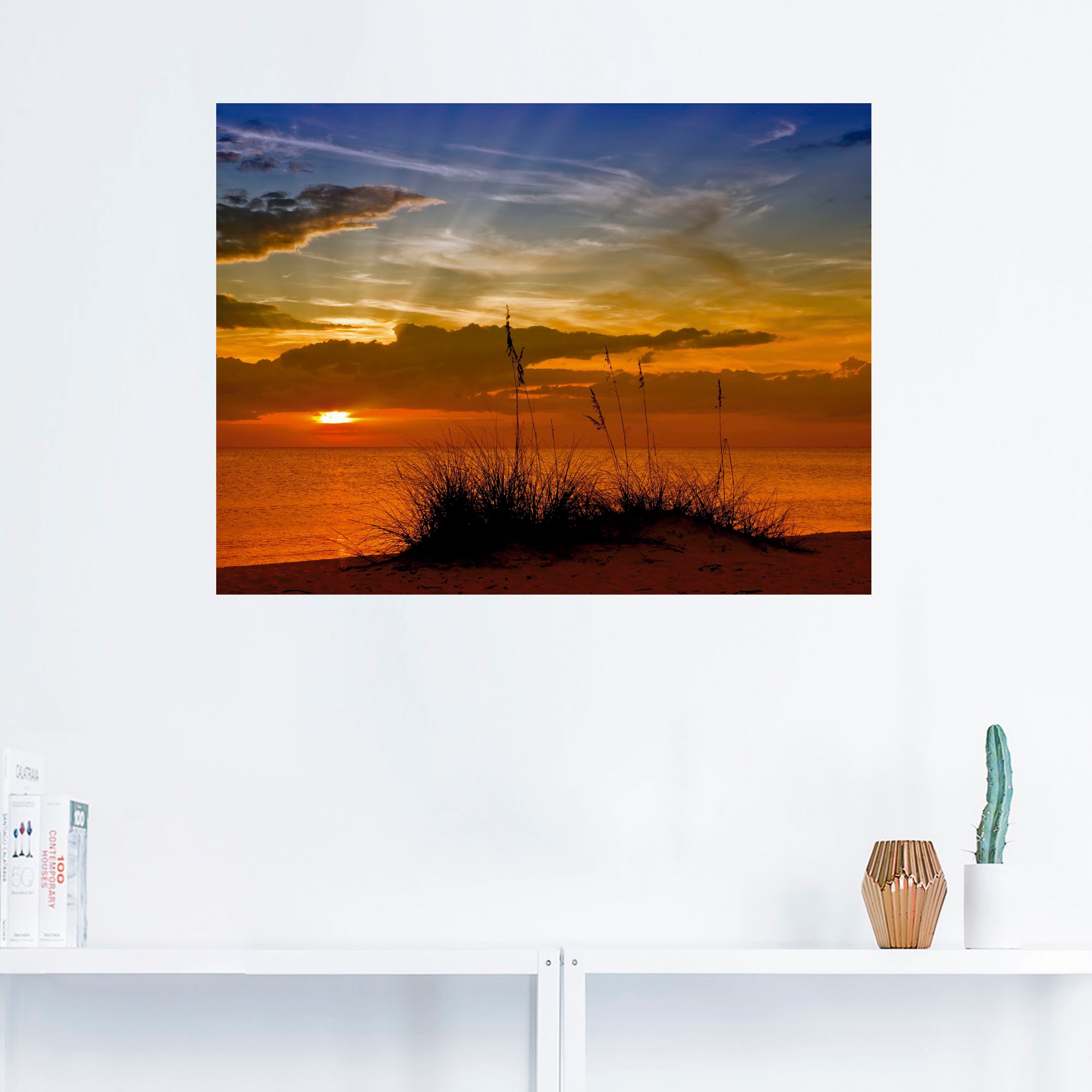 Sonnenaufgang online Wandaufkleber Größen Sonnenuntergang«, Artland Poster als versch. & St.), -untergang, oder Wandbild in kaufen (1 »Herrlicher Leinwandbild,