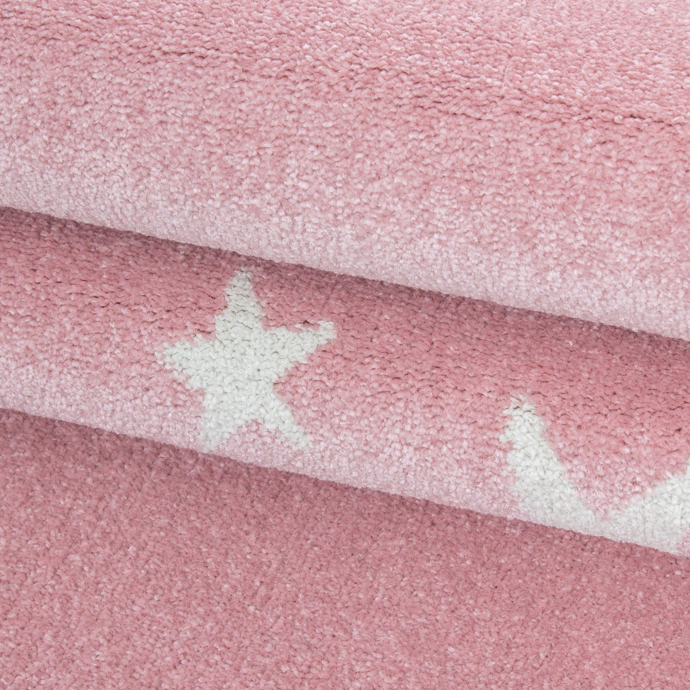 Ayyildiz Teppiche Kinderteppich »Bambi 870«, rechteckig, 11 mm Höhe, Kurzflor, Motiv Sterne, Kinderzimmer