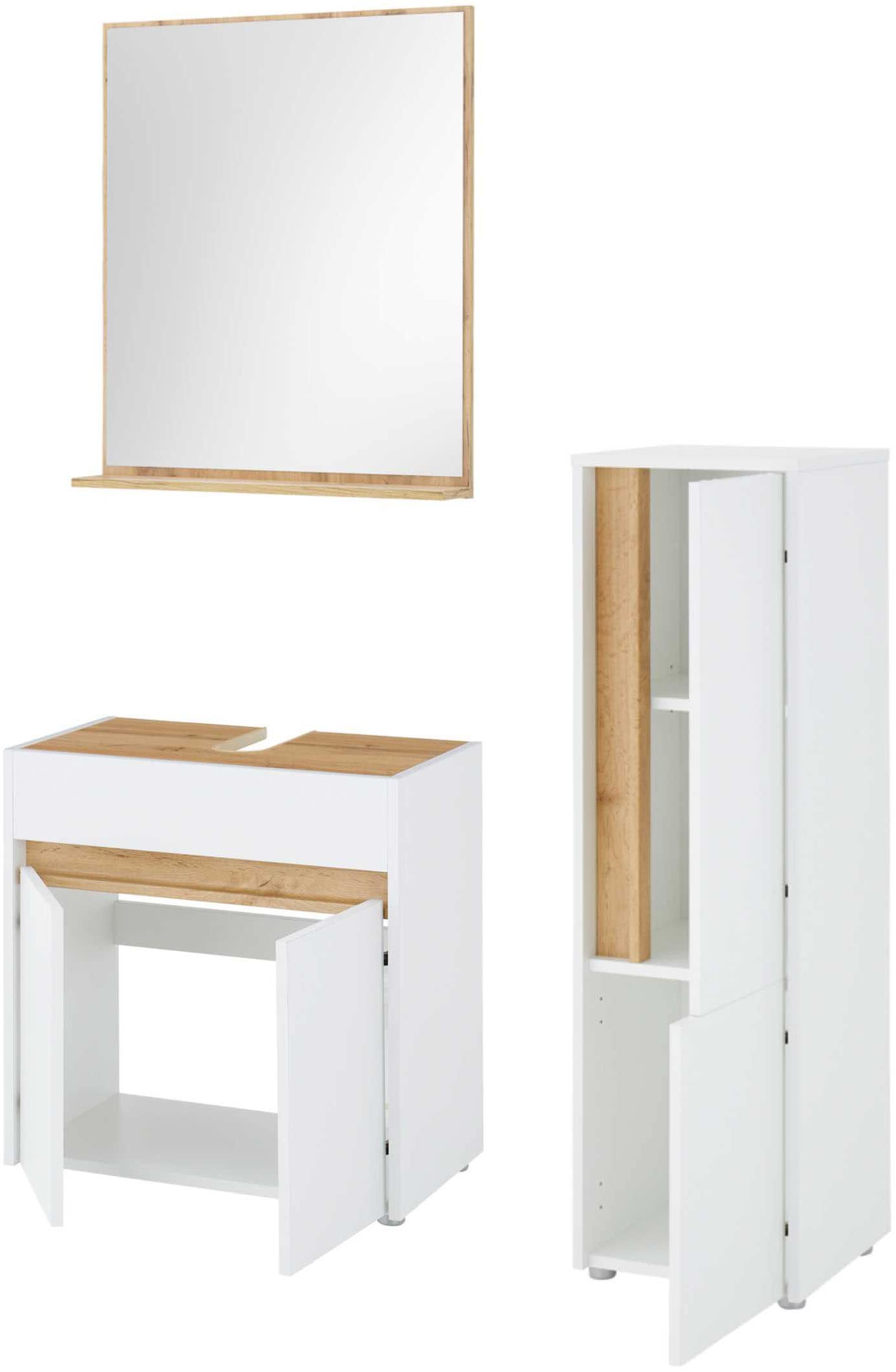 INOSIGN Badmöbel-Set »CITY/ GIRON, Bad im zeitlosen Design, 3-teiliges Bade günstig online kaufen