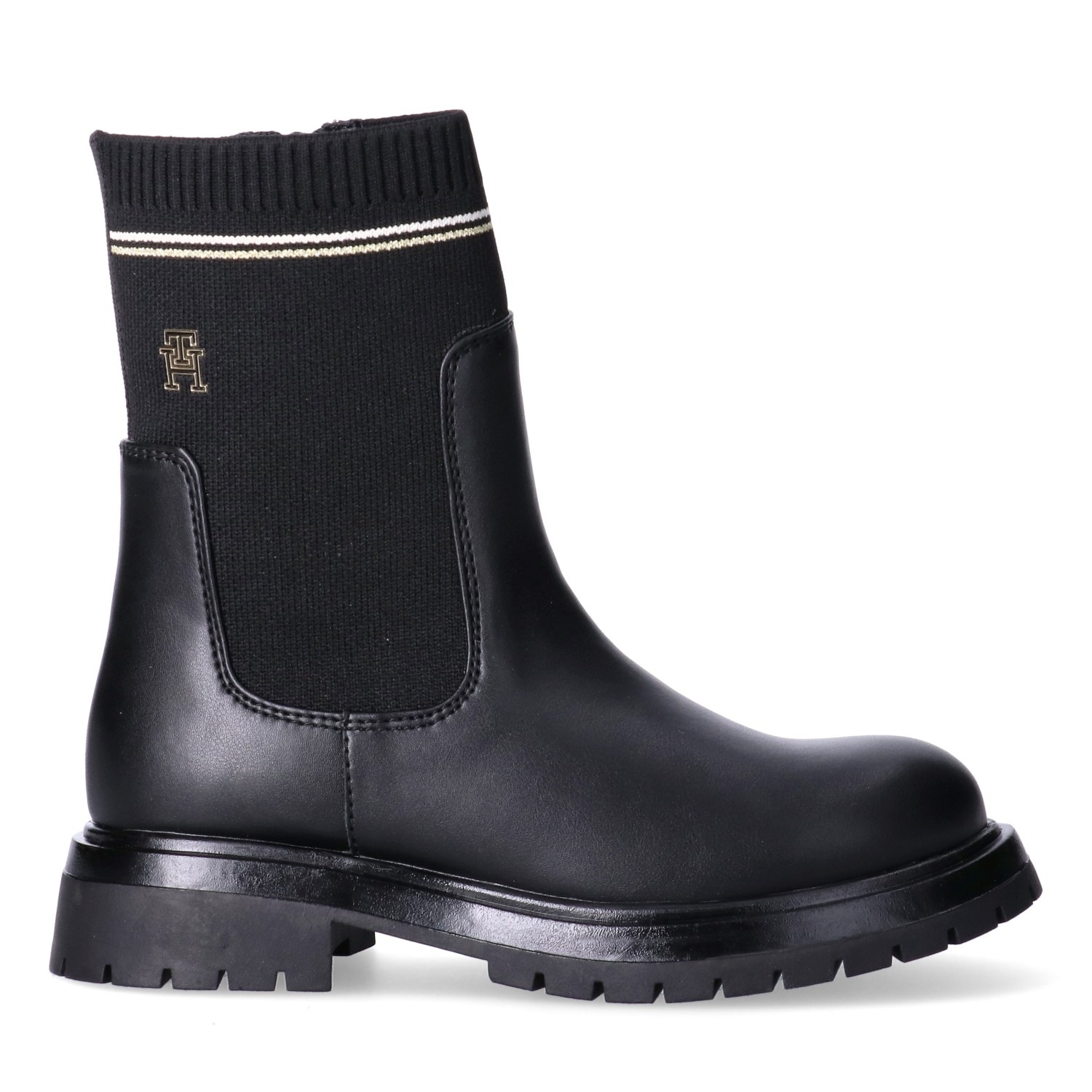 Tommy Hilfiger Chelseaboots  Stiefelette mit trendigem Textilschaft, Innenreißverschluss
