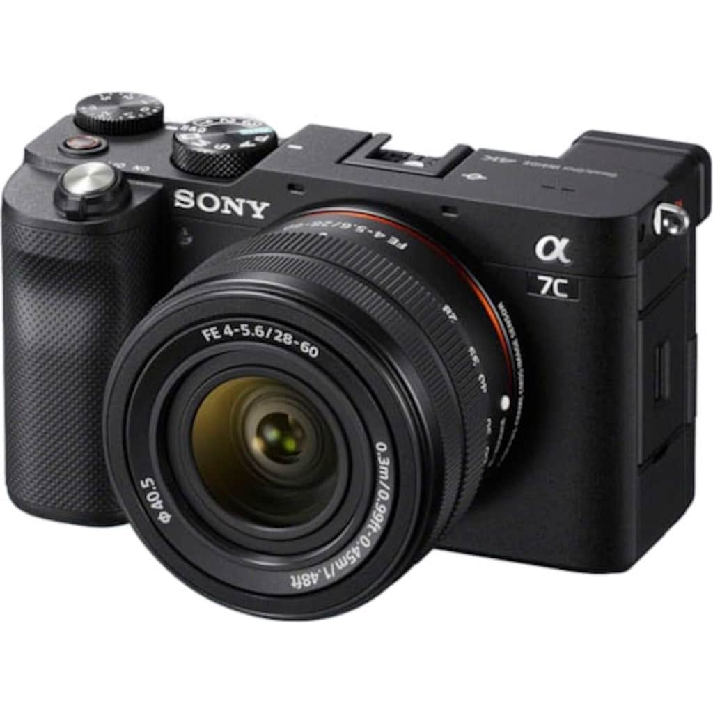 Sony Vollformat-Digitalkamera »ILCE-7CLB - Alpha 7C E-Mount mit SEL2860«, FE 28–60 mm F4–5,6, 24,2 MP