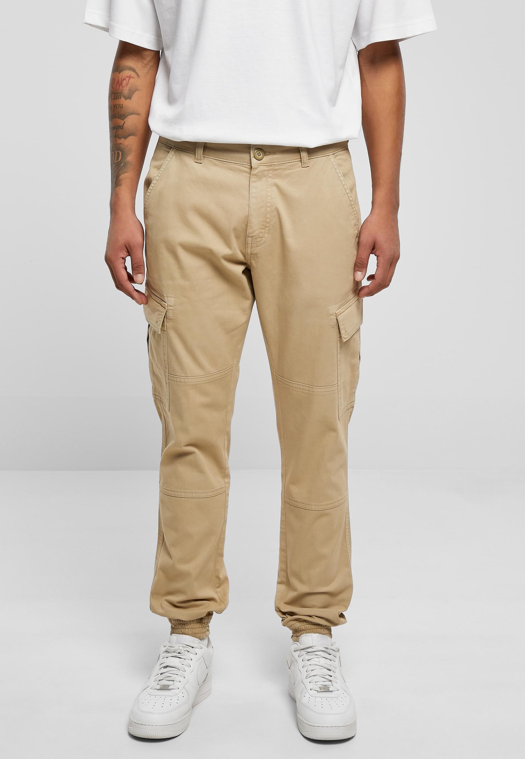 URBAN CLASSICS Cargohose »Urban Classics Herren Washed Cargo Twill Jogging Pants«