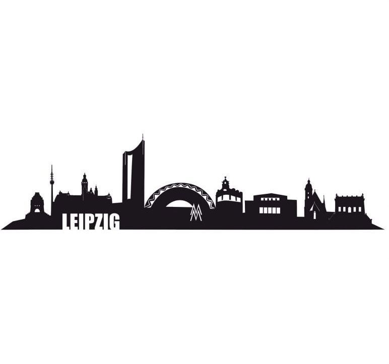 Wall-Art Wandtattoo »XXL Stadt Skyline Leipzig 120cm«, (1 St.), selbstklebe günstig online kaufen