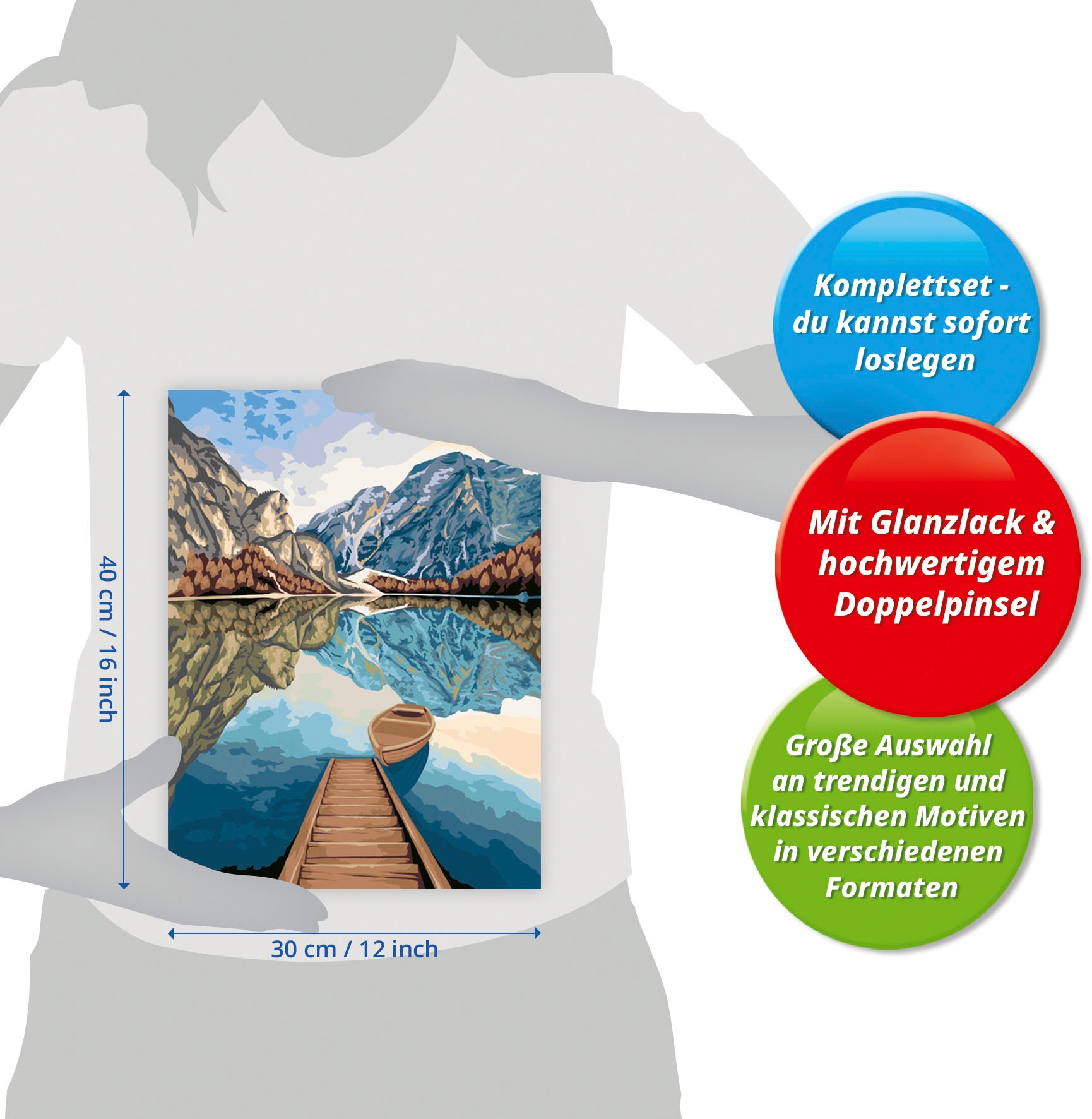 Ravensburger Malen nach Zahlen »CreArt, Lake Views« Made in Europe