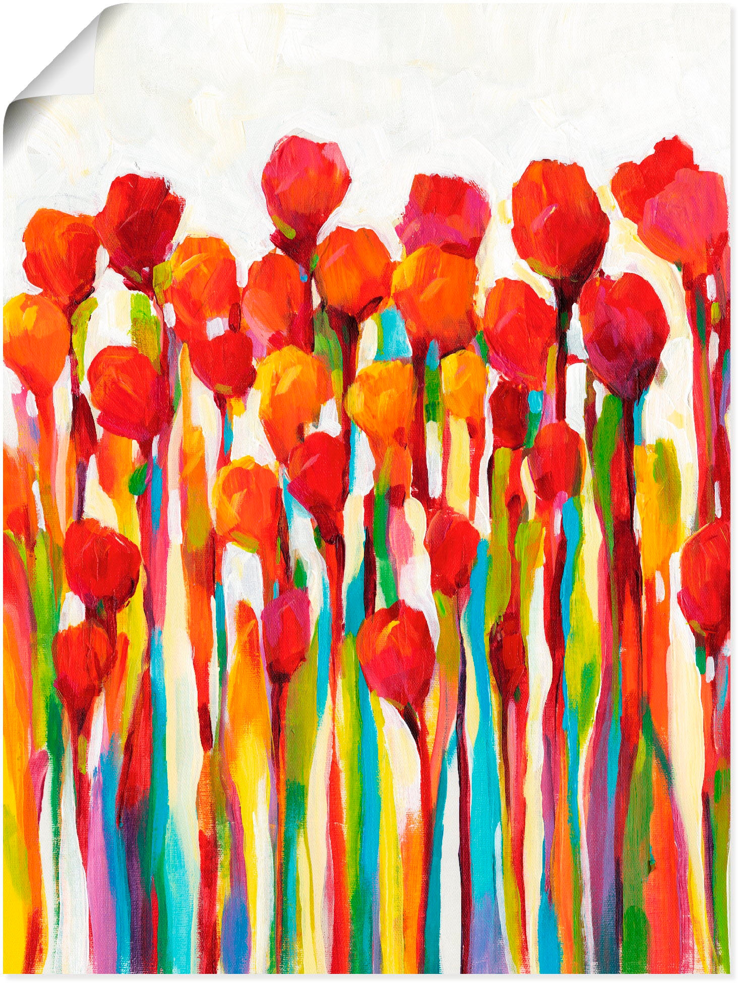 Artland Wandbild »Strotzen mit Farben I«, Blumenwiese, (1 St.), als Leinwan günstig online kaufen