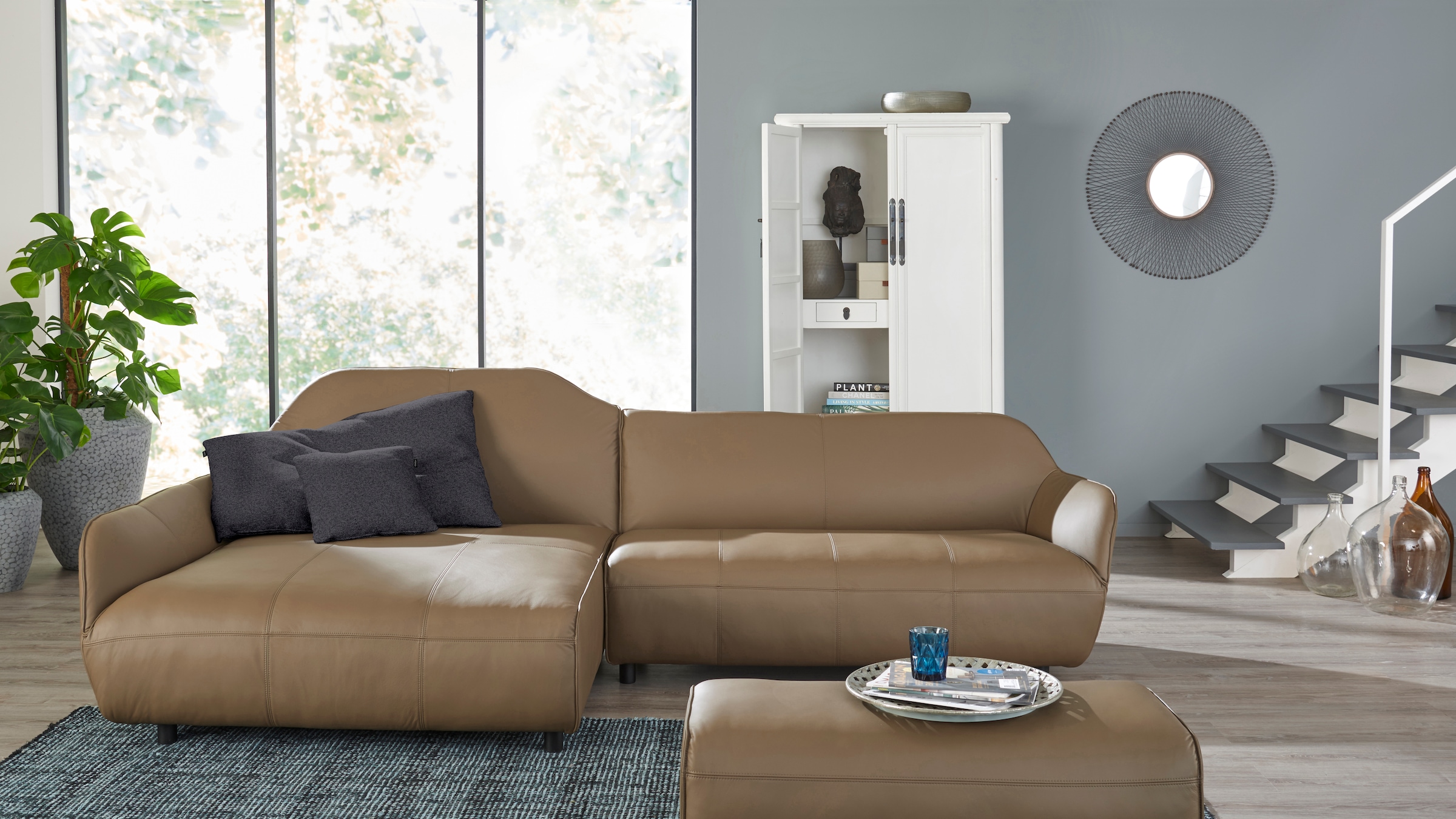 Creation BY ROLF BENZ Dekokissen »CR.480« wahlweise in Stoff oder Leder, in drei Größen