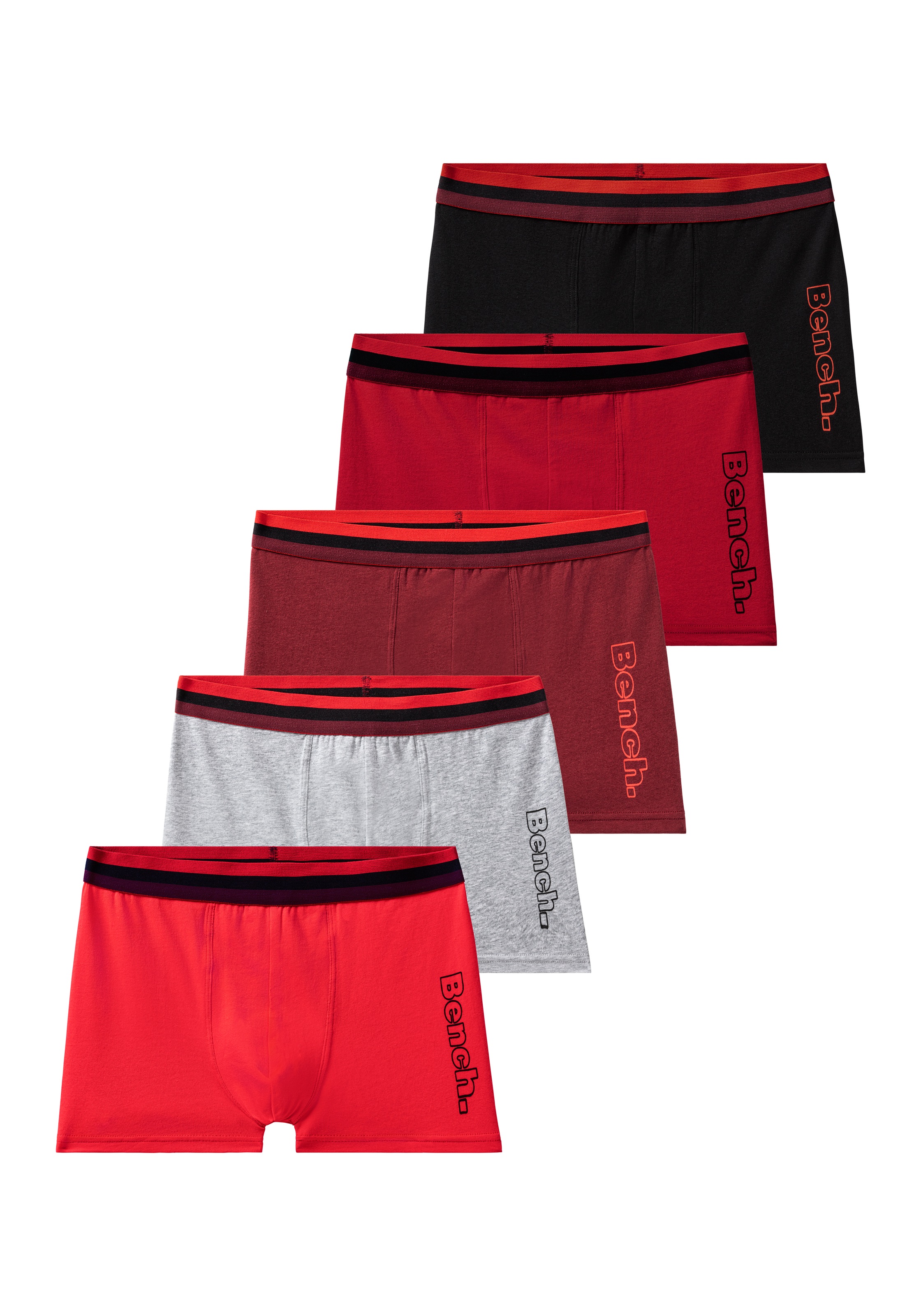 Bench. Boxer »Boxershorts für Jungen« Packung, 5 Stk. mit Logo Druck am Bei günstig online kaufen