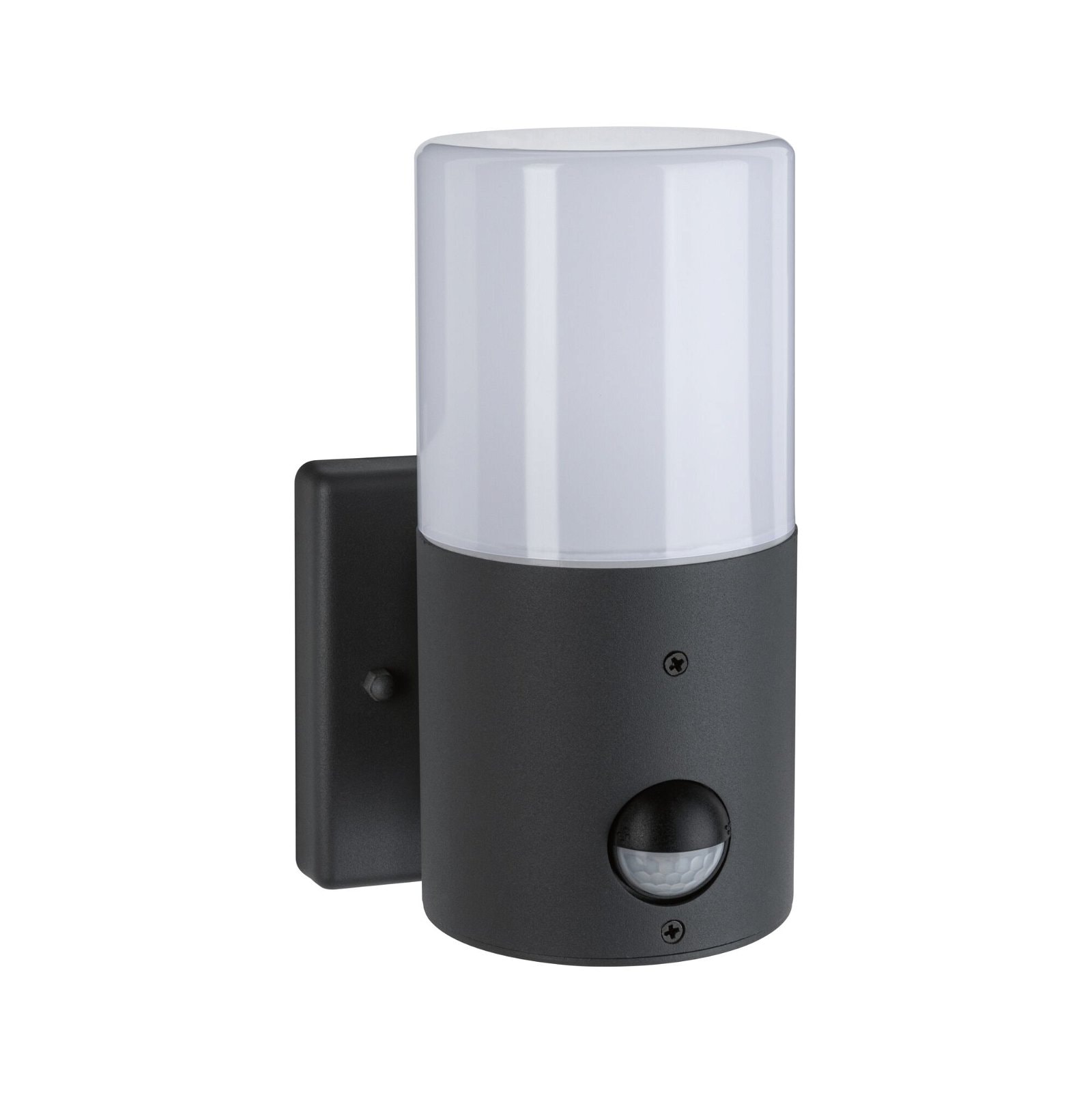 Paulmann Außen-Wandleuchte »Tubs IP44 rund 105x130mm max. 15W 230V Grau matt Metall, Kunststoff«, 1 flammig, Leuchtmittel E27 | ohne Leuchtmittel, Bewegungsmelder