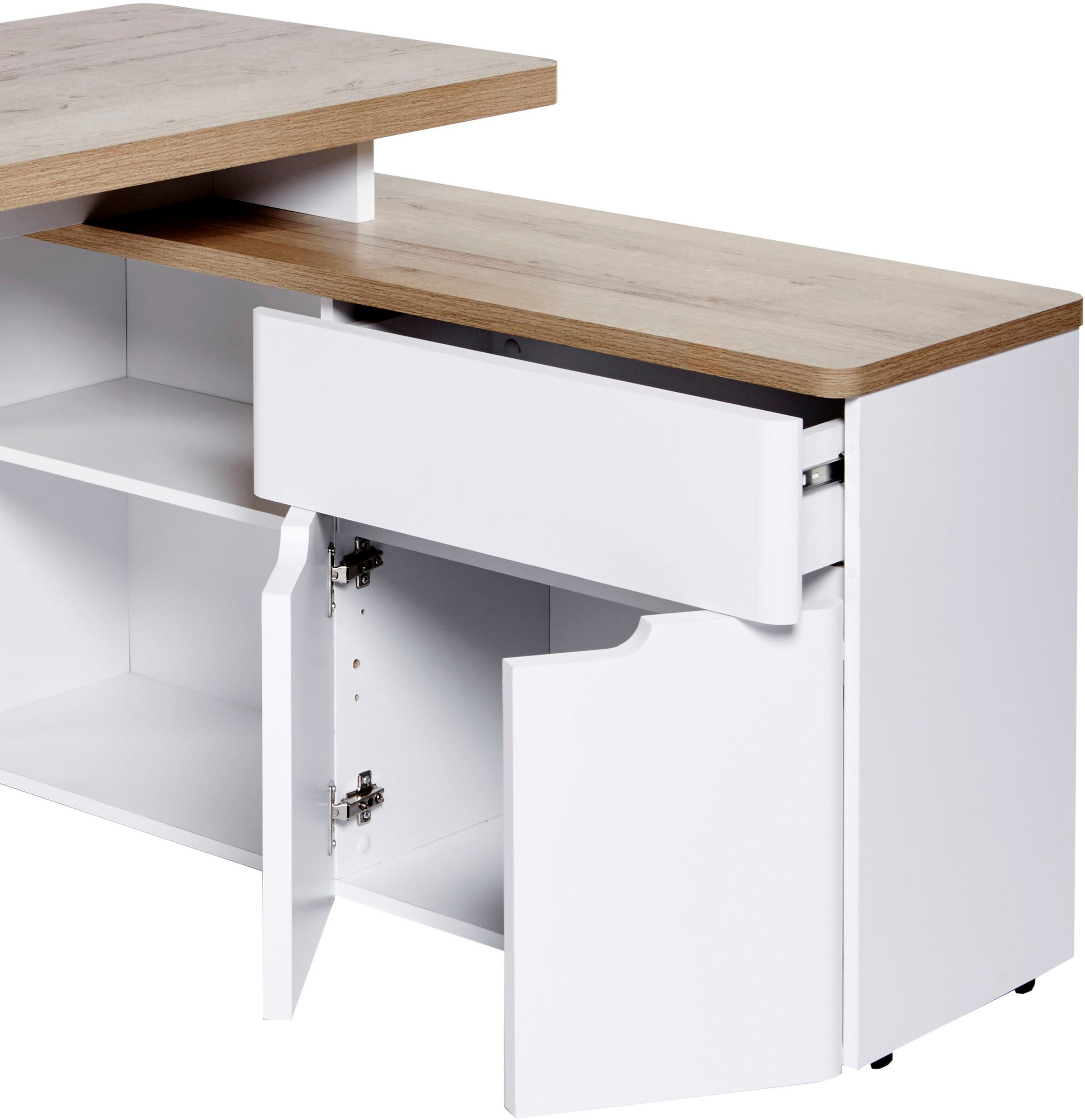 Jahnke Eckschreibtisch »CU-LIBRE 150 E«, (1 St.), wechselseitig montierbar
