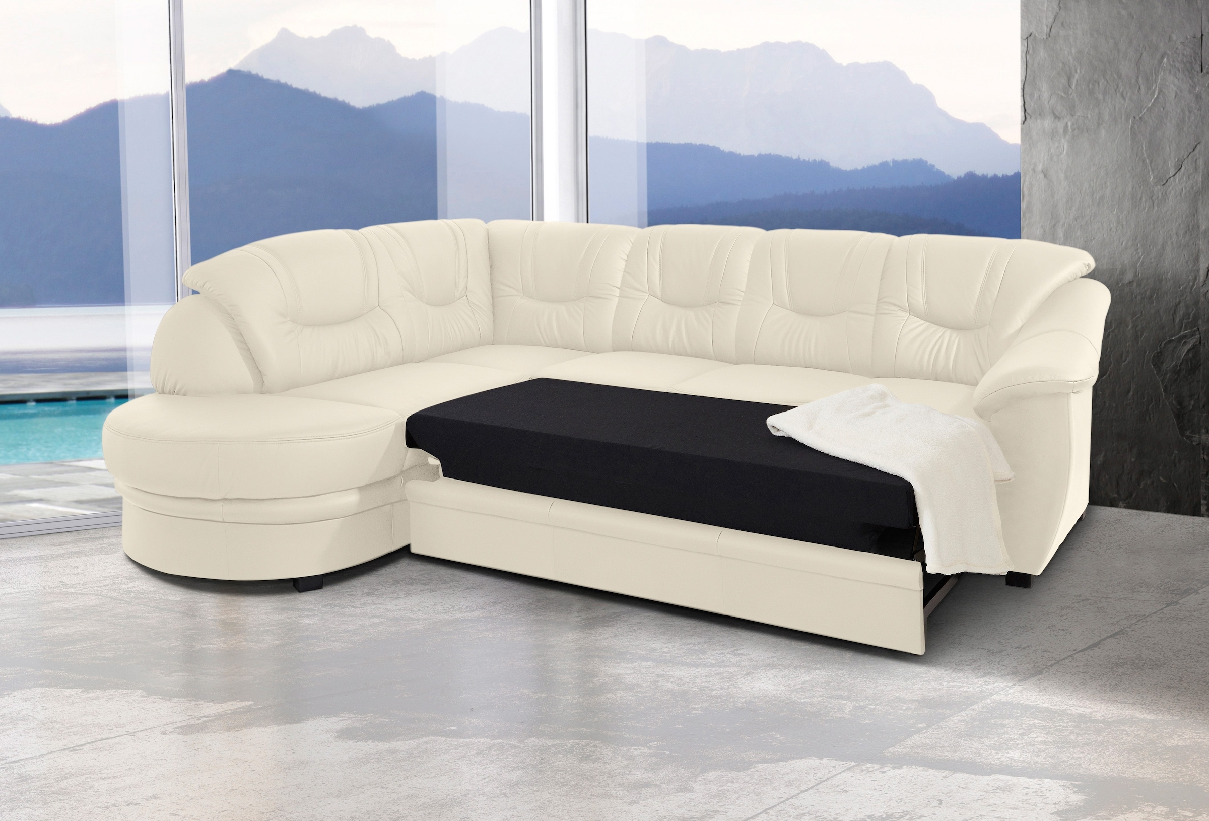 sit&more Ecksofa »Savoni L-Form«, wahlweise mit Bettfunktion günstig online kaufen
