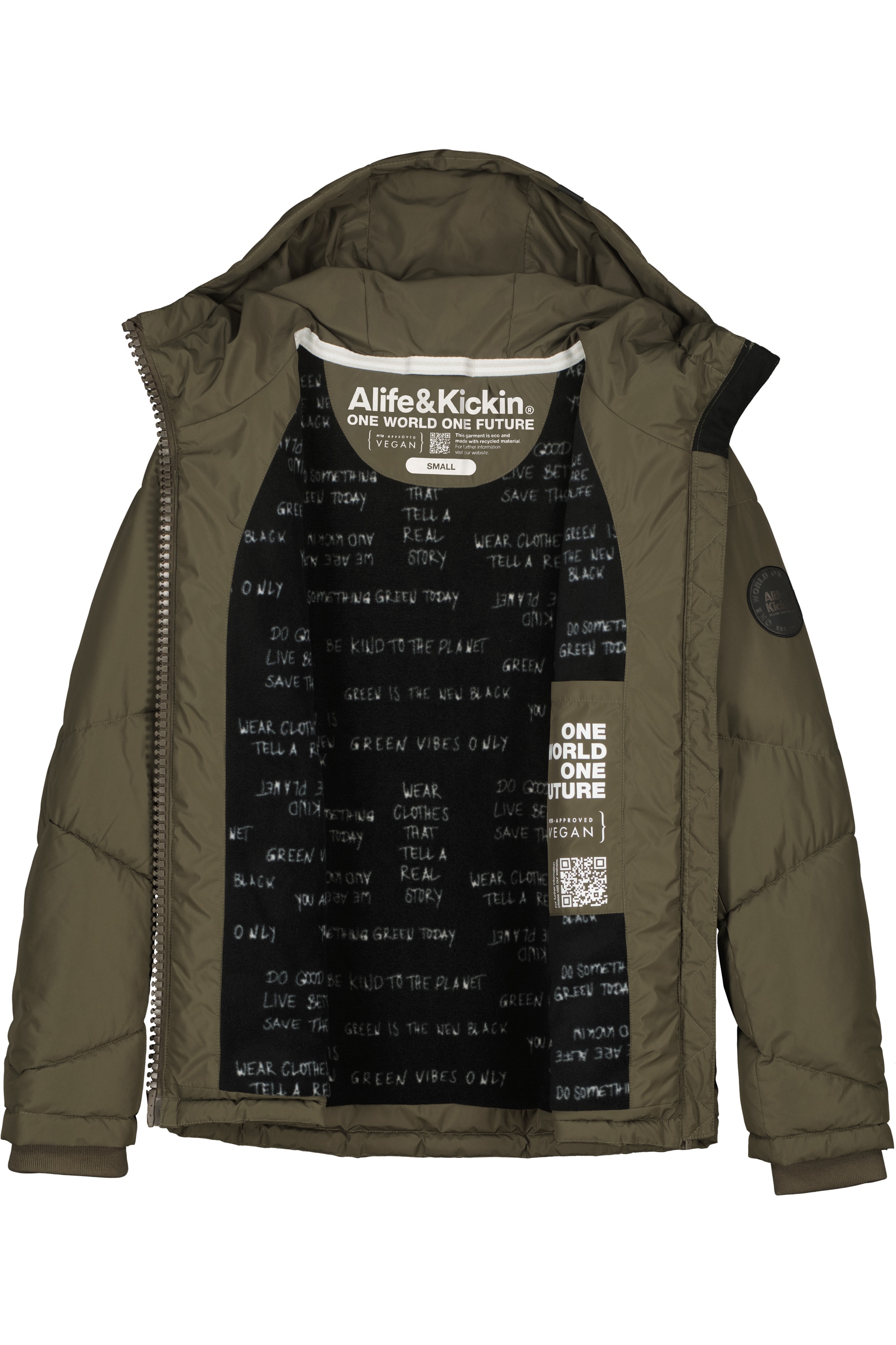 Alife & Kickin Winterjacke »Damen KasandraAK A«, Kurze warme Jacke mit gefütterter Kapuze, in schmaler Passform