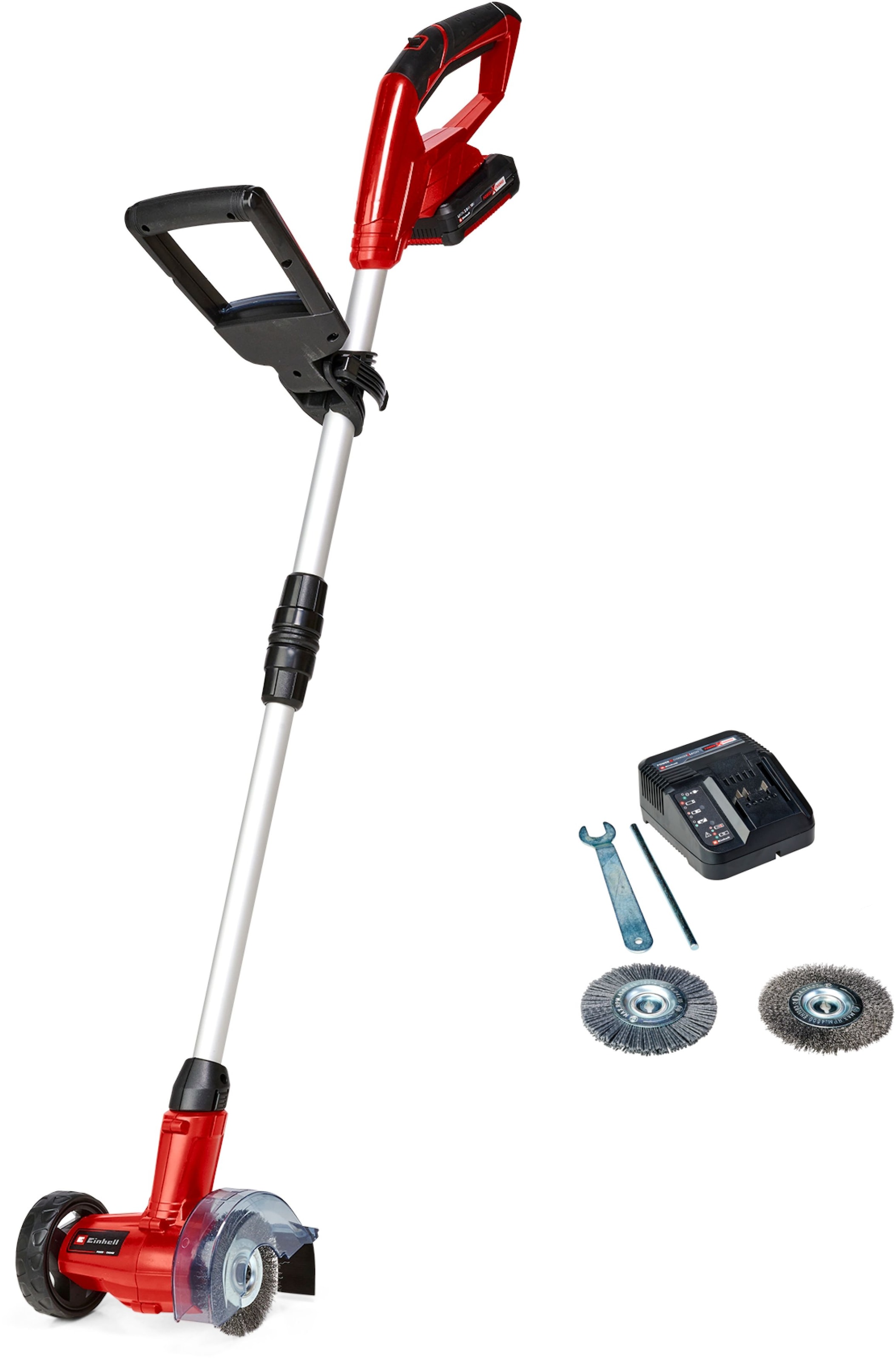 Einhell Akku-Fugenbürste »GC-CC 18 Li Kit«, inkl. Akku 18V/2,0 Ah, Ladegerät, Stahl- und Nylonbürste