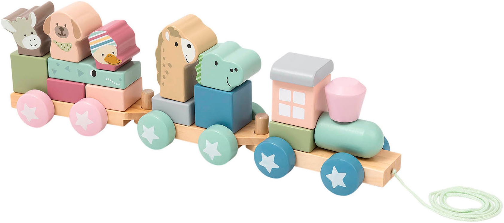 Sterntaler® Steckspielzeug »Eisenbahn Holz« FSC® - schützt Wald