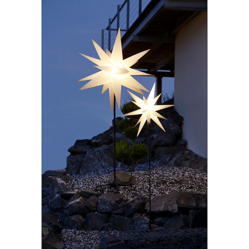Star-Max LED Stern »Weihnachtsstern, 3D-Optik, Weihnachtsdeko aussen«