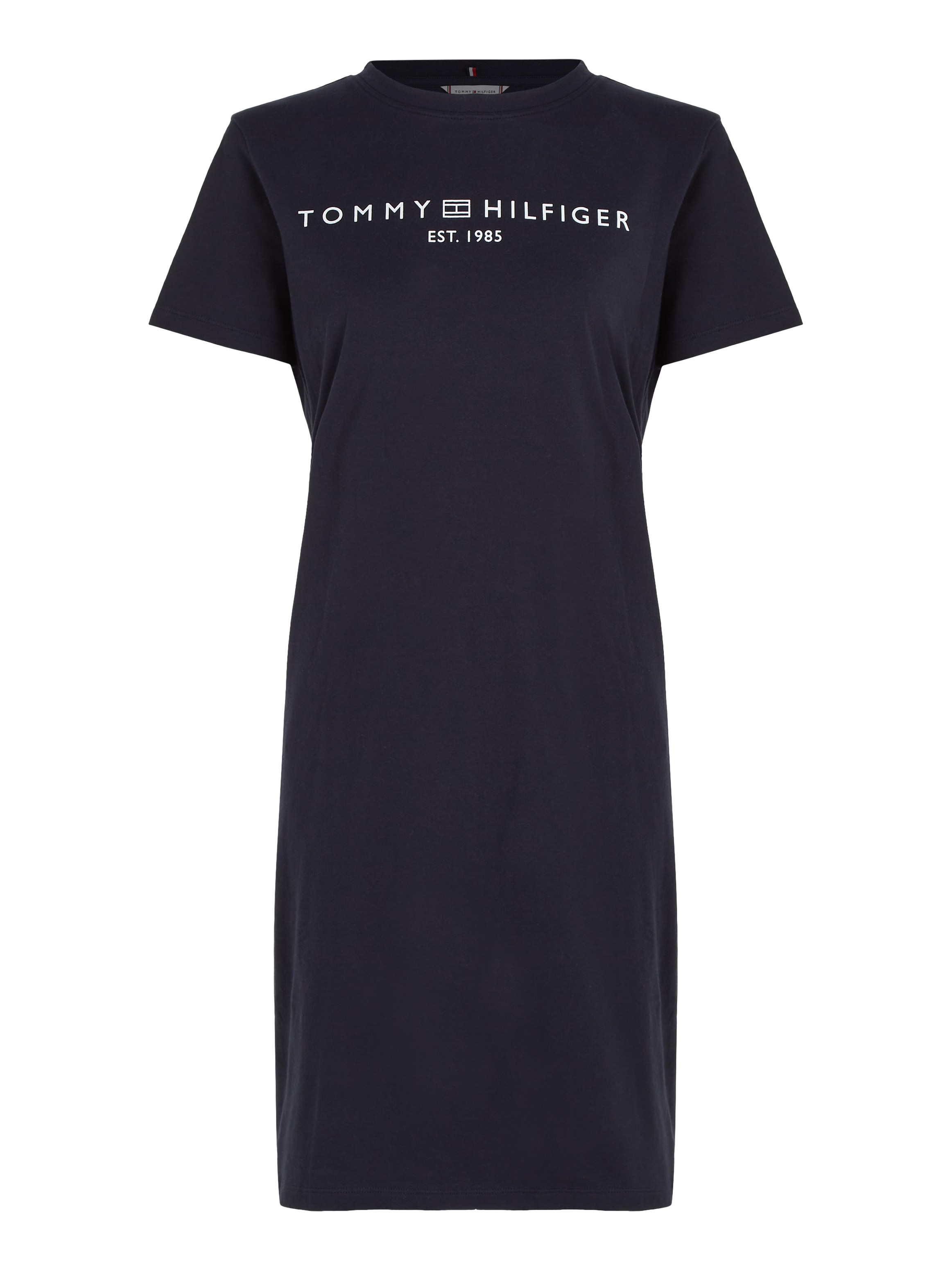 Tommy Hilfiger Shirtkleid »RLX CORP LOGO TSHIRT DRS SS«, mit Logoschriftzug