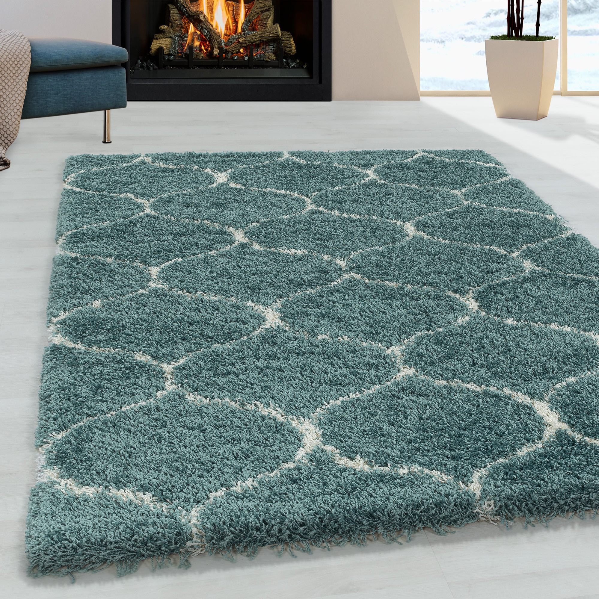 Ayyildiz Teppiche Hochflor-Teppich »SALSA 3201«, rechteckig, 50 mm Höhe, au günstig online kaufen