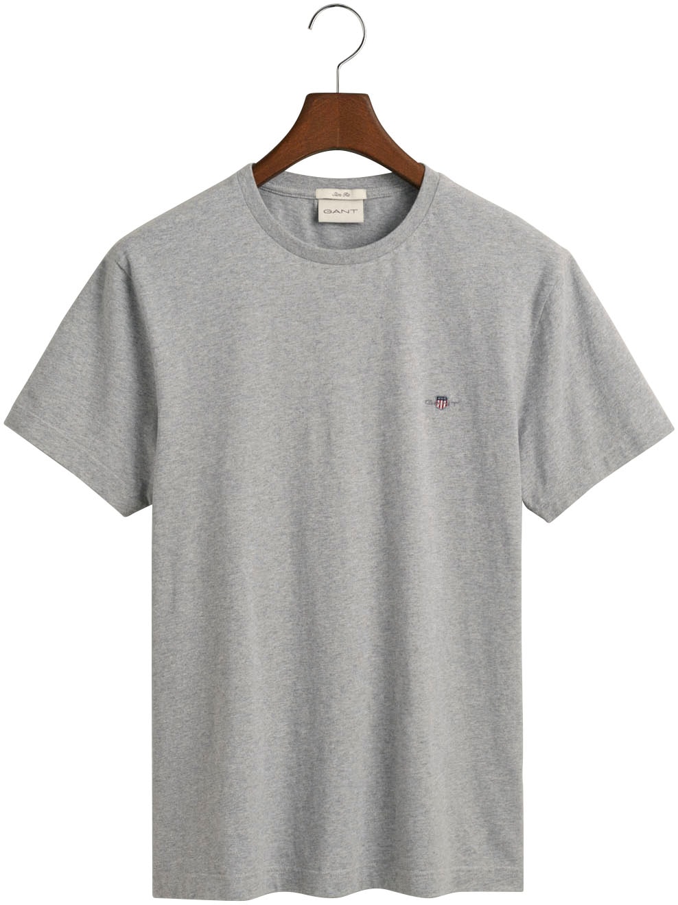 Gant T-Shirt »SLIM SHIELD SS T-SHIRT« mit Logostickerei auf der Brust