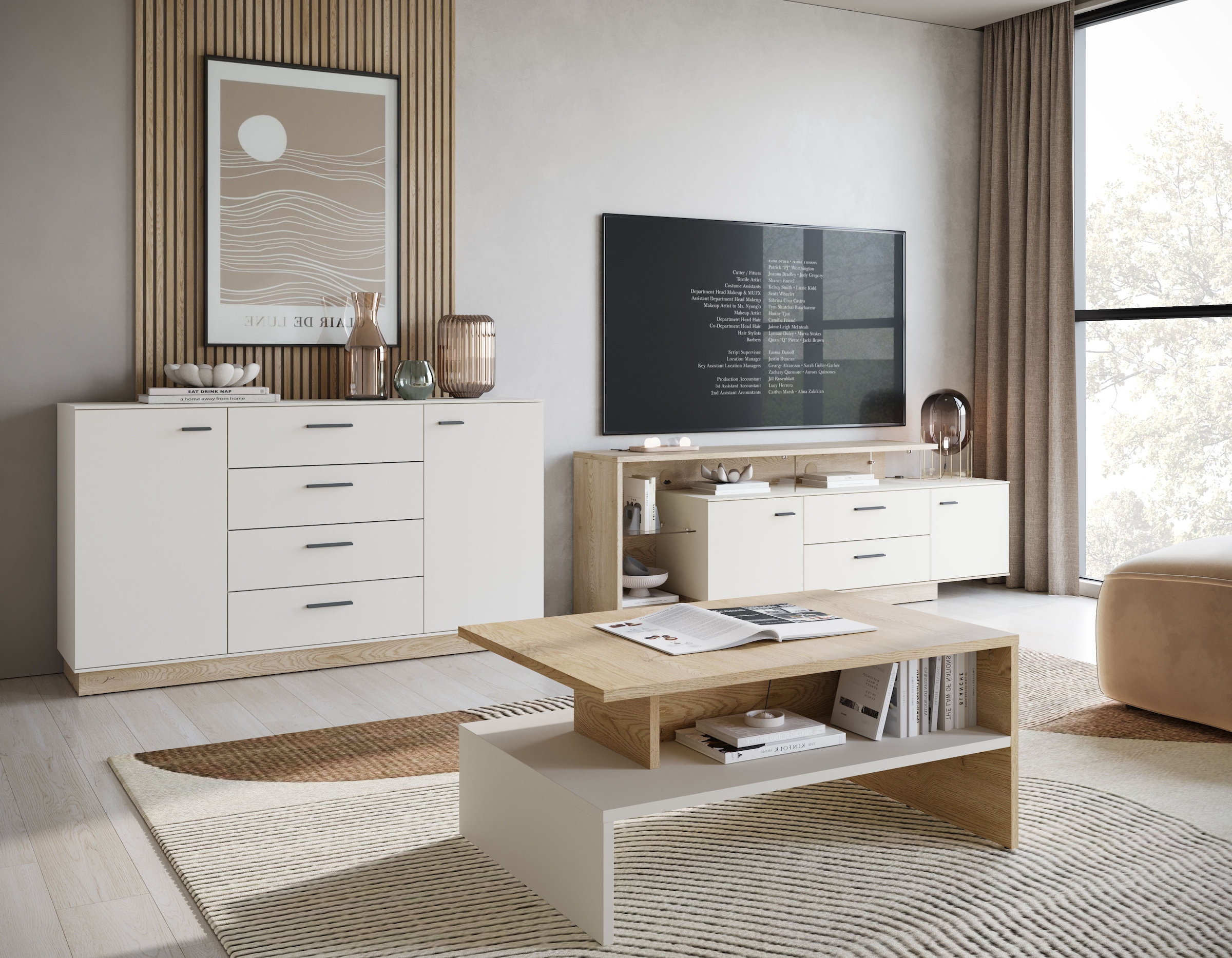 Home affaire Vitrine moderne Vitrine, Breite ca.75 cm, Eckverglasung