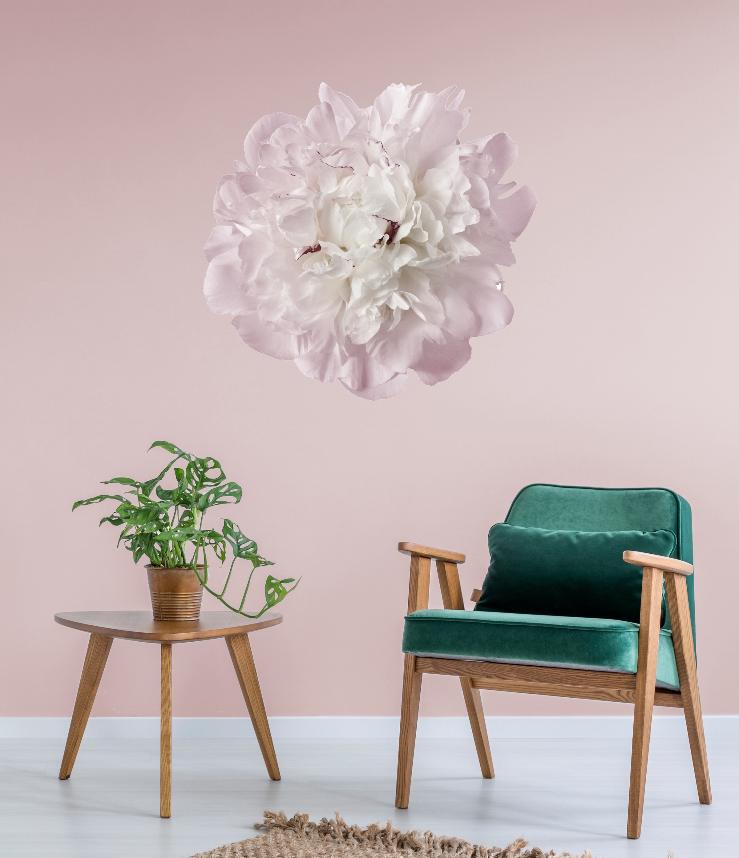 queence Wandtattoo »Julia« Wandbild, Sticker, rosa, Blume, Blüte, selbstkle günstig online kaufen
