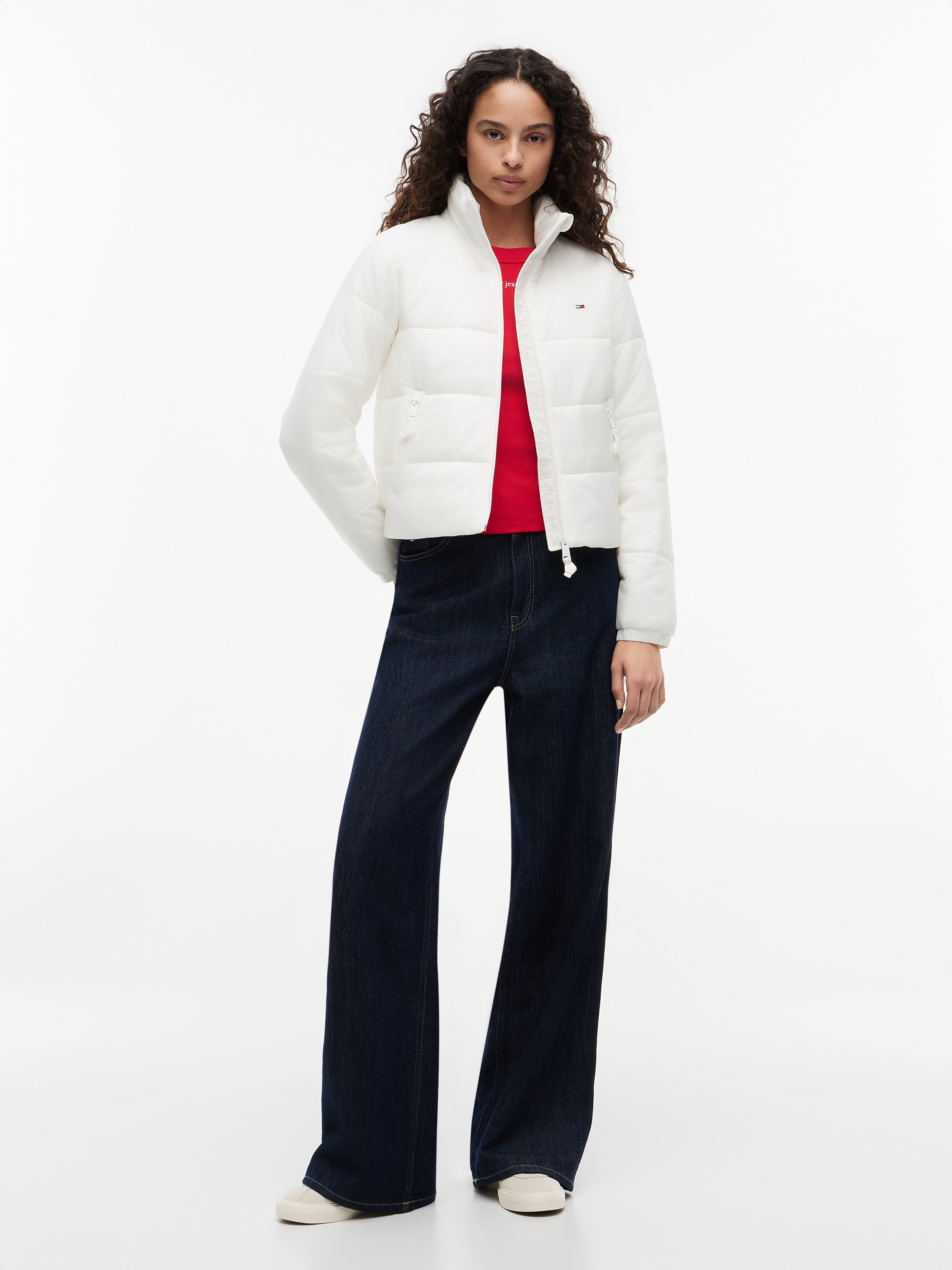 Tommy Jeans Steppjacke »TJW REG PADDED JACKET« Steppware, Reißverschlusstaschen, Stehkragen