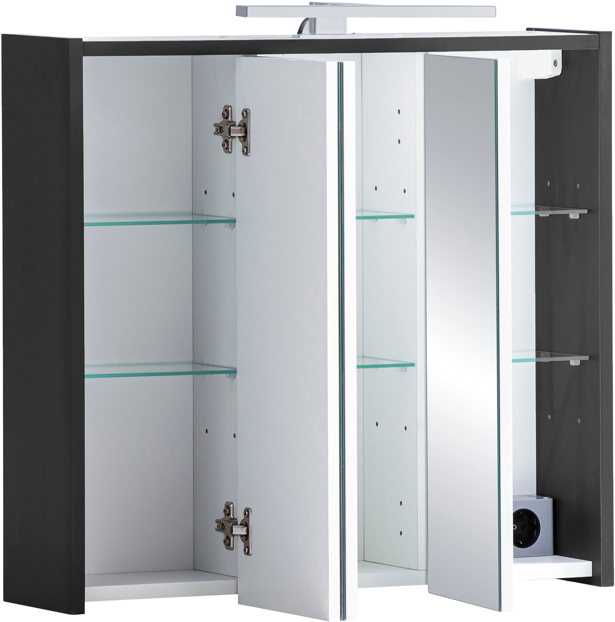 Schildmeyer Spiegelschrank »Sander, Breite 65 cm, LED-Beleuchtung« 1 Stk. tlg. Made in Germany