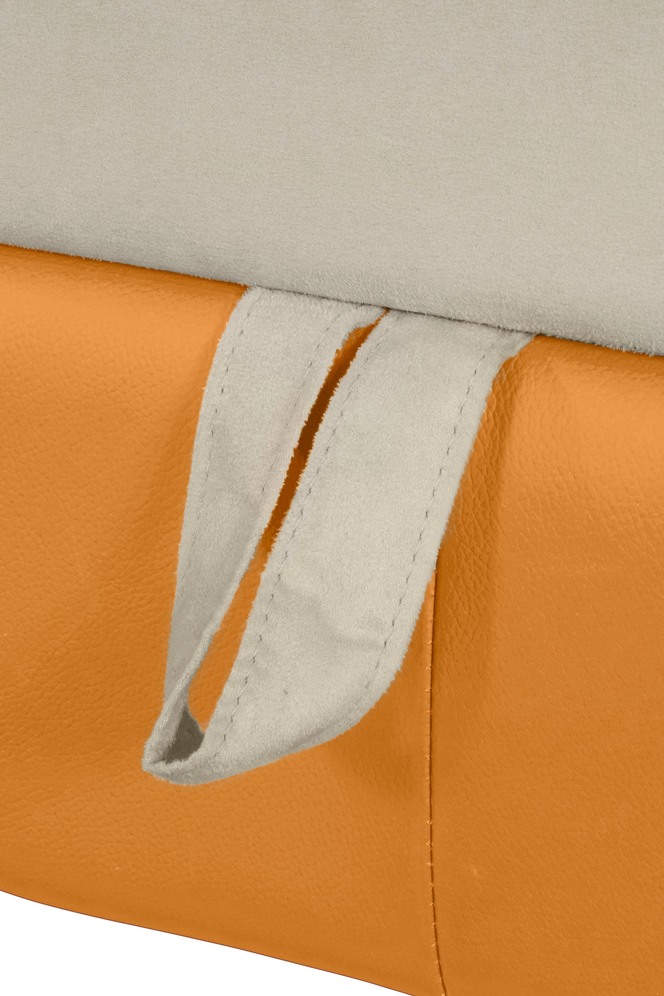 COTTA Ecksofa »Chef L-Form«, mit Kopfteilverstellung, edle Metallkufen, wahlweise mit Bettfunktion