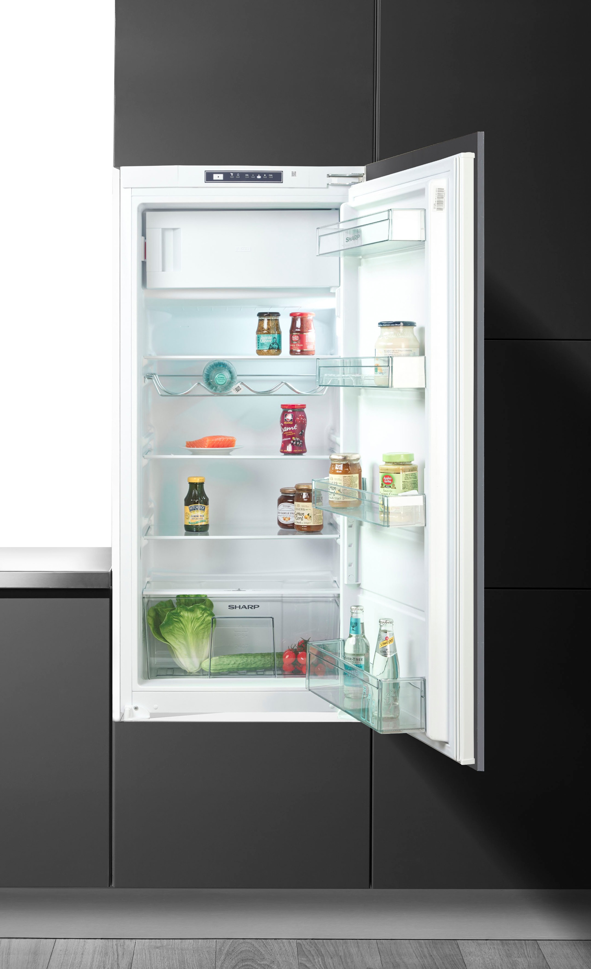 Sharp Einbaukühlschrank »SJ-LD180E0XS-EU«, (123cm Nische), Schlepptür