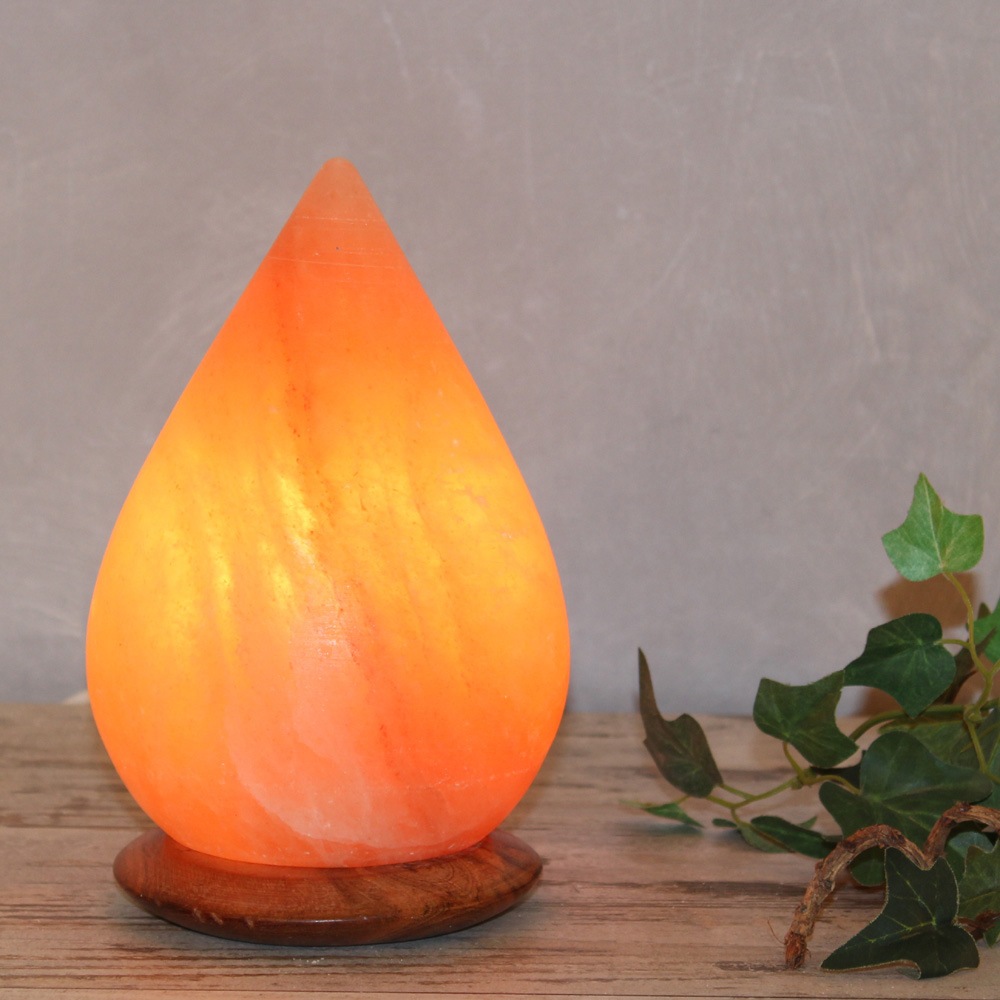HIMALAYA SALT DREAMS Salzkristall-Tischlampe »Drop«, Leuchtmittel E14   Leu günstig online kaufen